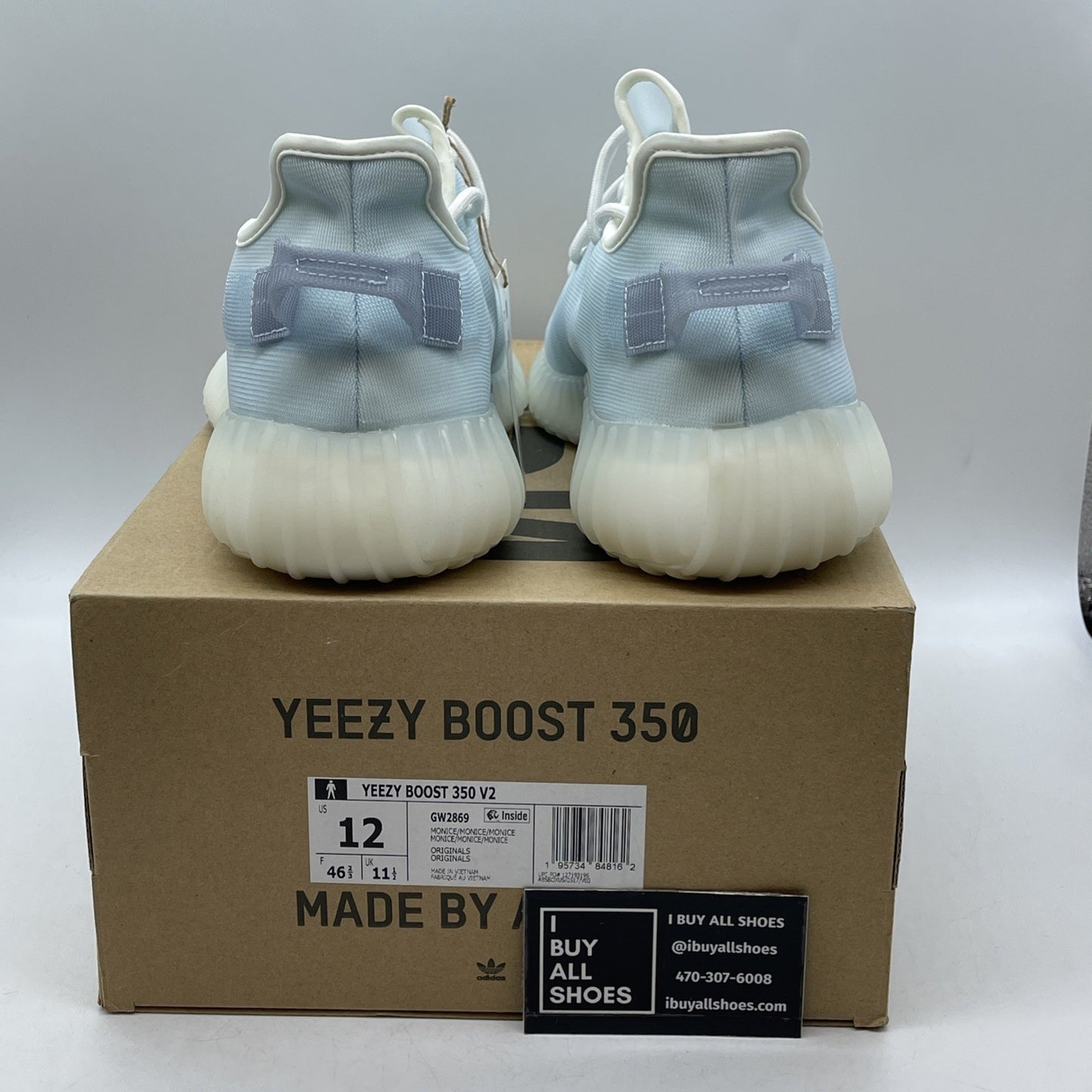 Size 12 - adidas Yeezy Boost 350 V2 Mono Ice (GW2869)