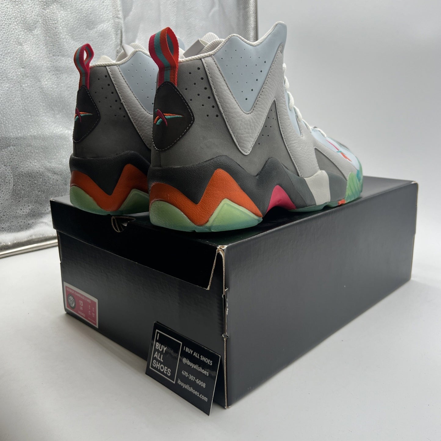 Size 13 -Reebok Sneakersnstuff x Packer Shoes x Kamikaze 2 Mid Token 38 (V63452)