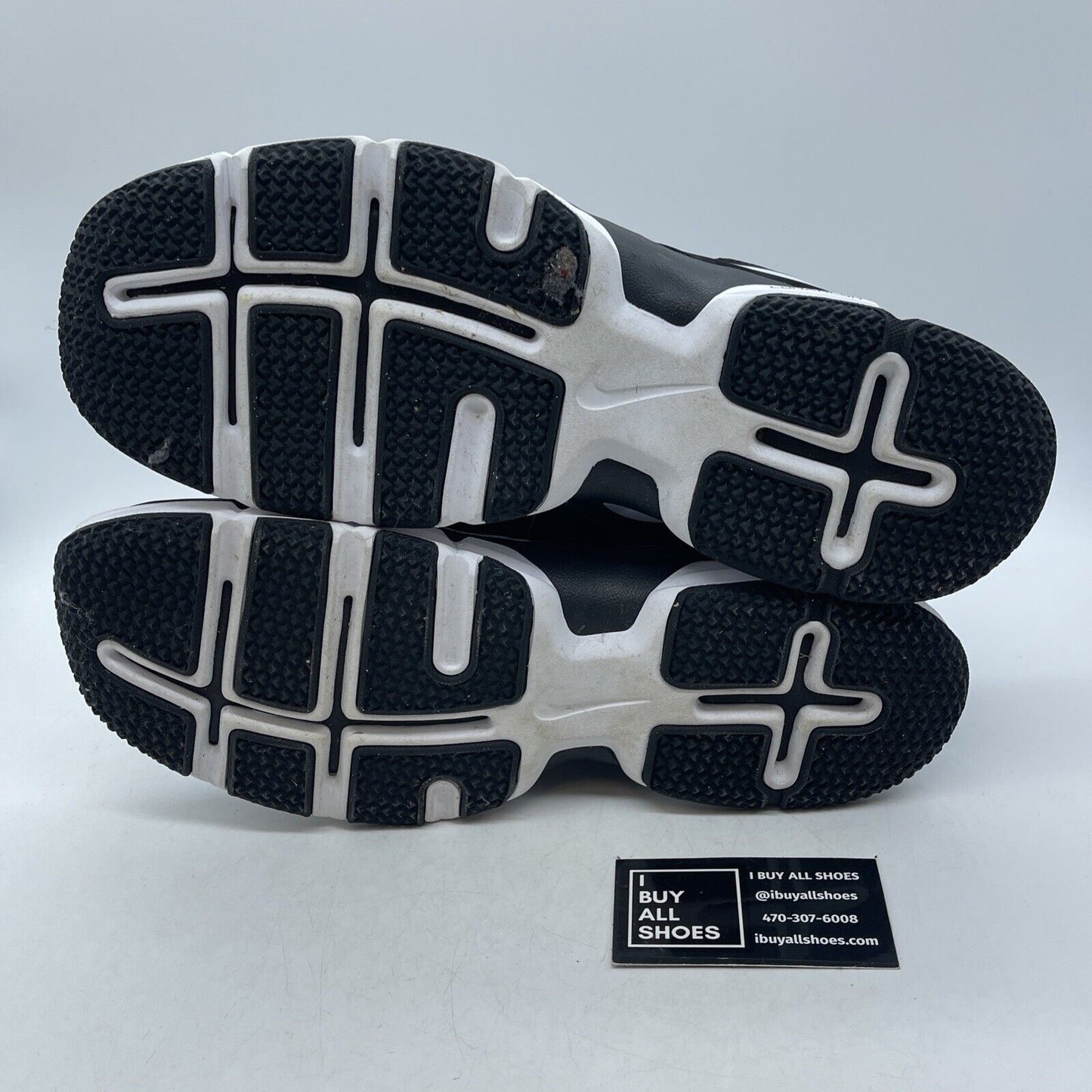 Size 12 - Nike Lunar Fingertrap TR Black White Leather Suede (898066-001)