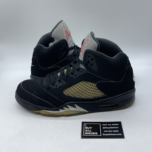 Size 12 - Jordan 5 OG Mid Metallic Silver Black (845035-003)