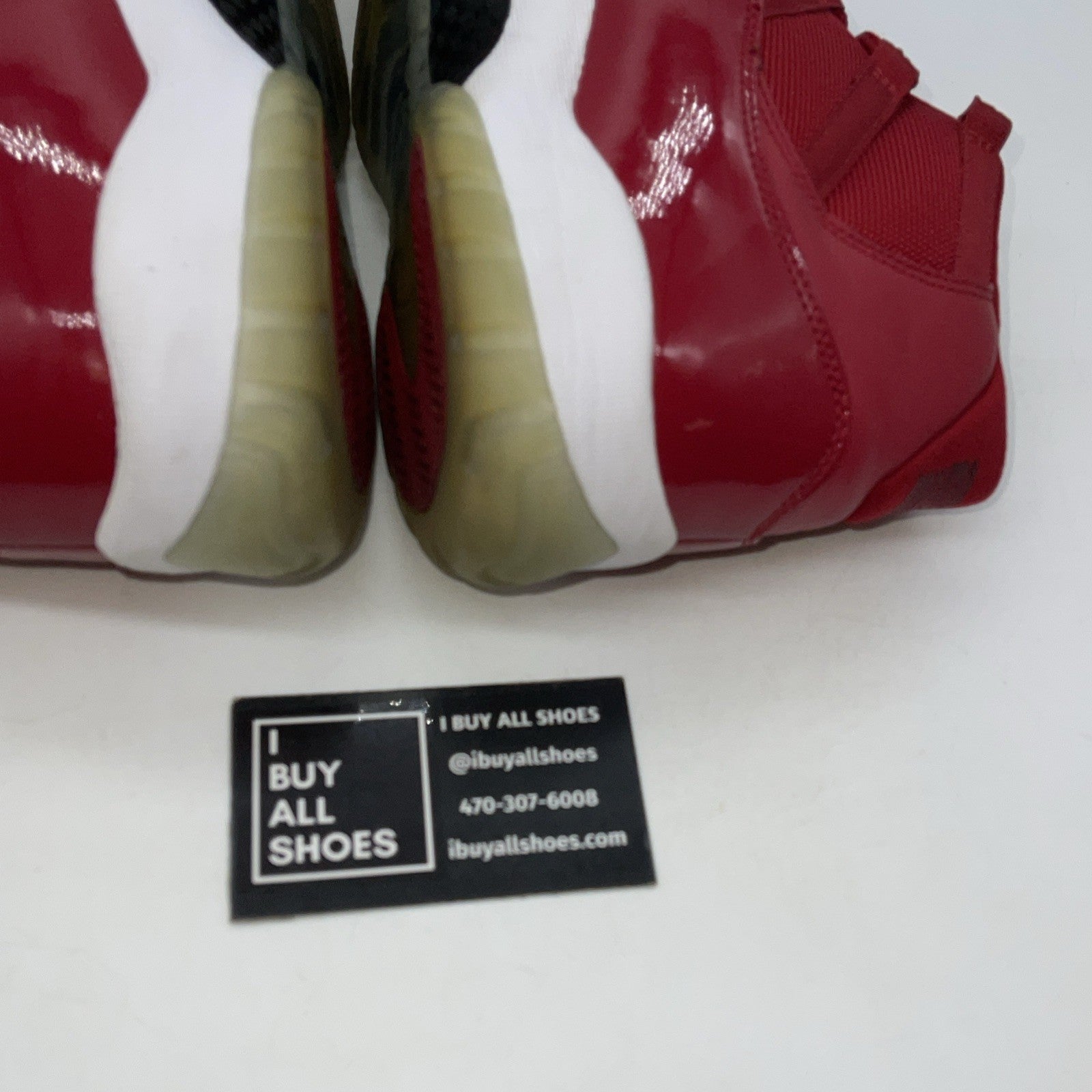 Size 9.5 - Jordan 11 Retro High Win Like '96 Red Black Leather (378037-623)