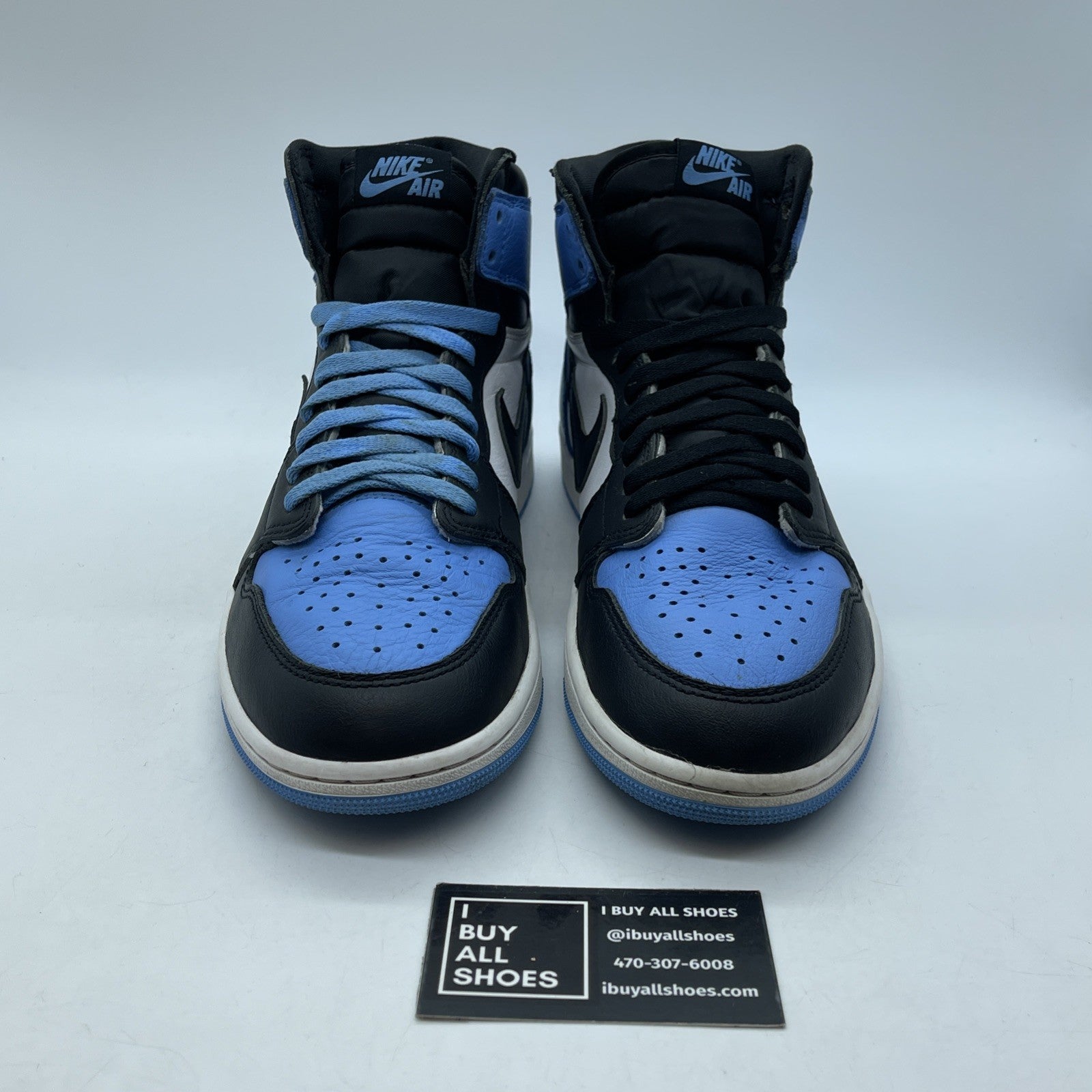 Size 10 - Jordan 1 Retro OG High UNC Toe Blue White Leather (DZ5485-400)
