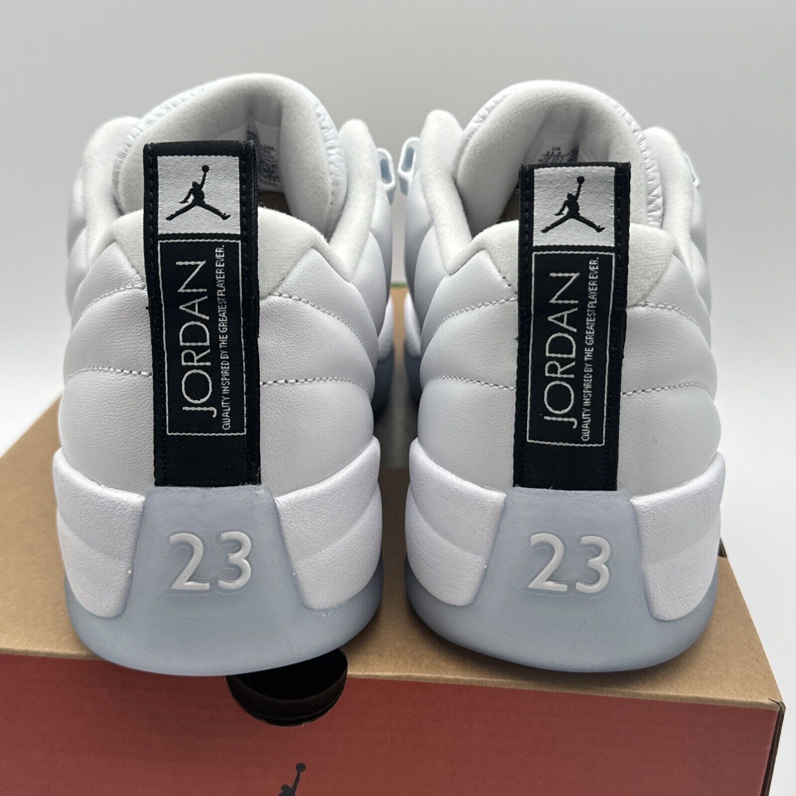 Size 11.5 - Jordan 12 Retro Low Easter Icy Sole All White Irredecent OG Box All