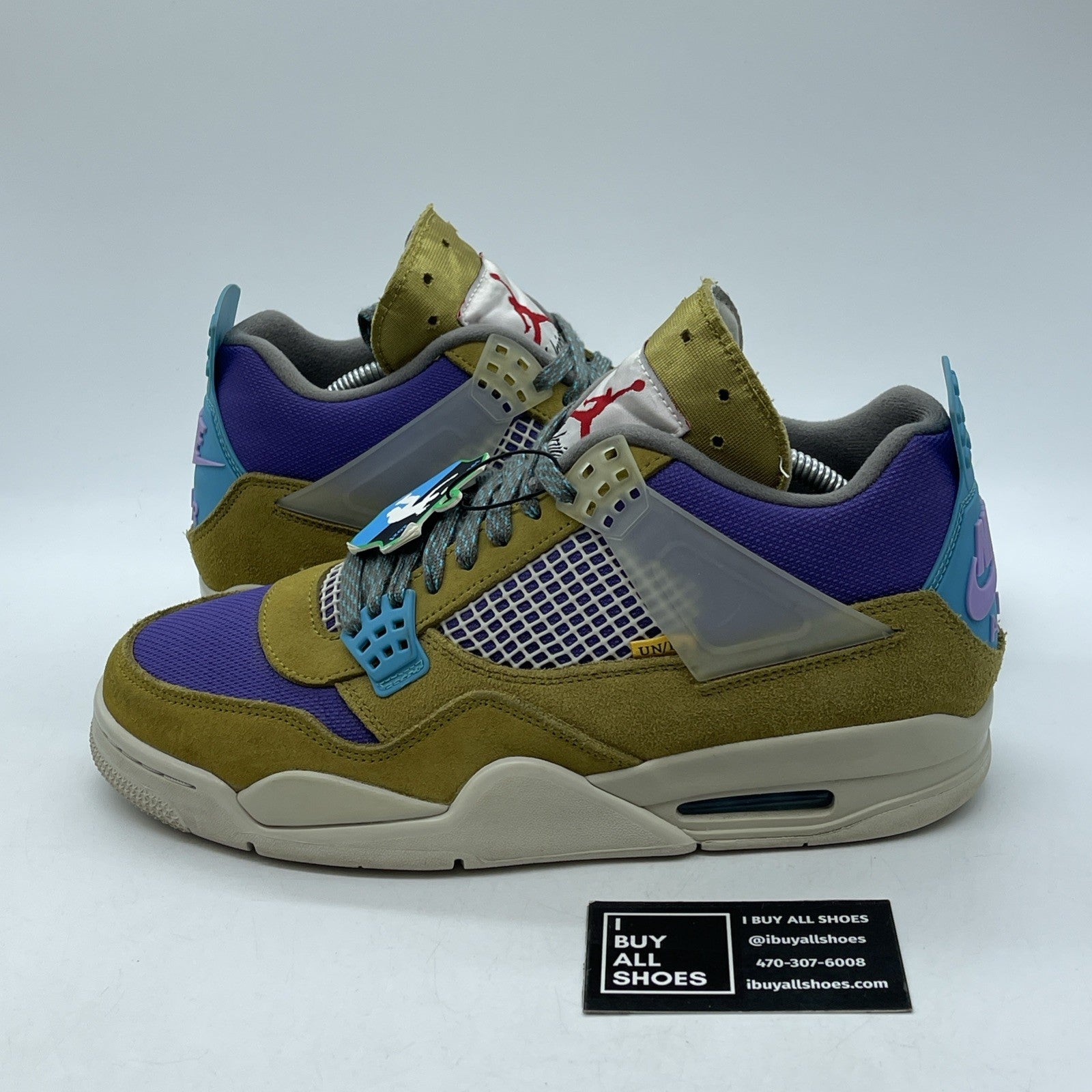 Size 10 - Jordan 4 Retro SP x Union 30th Anniversary Green Suede (DJ5718-300)