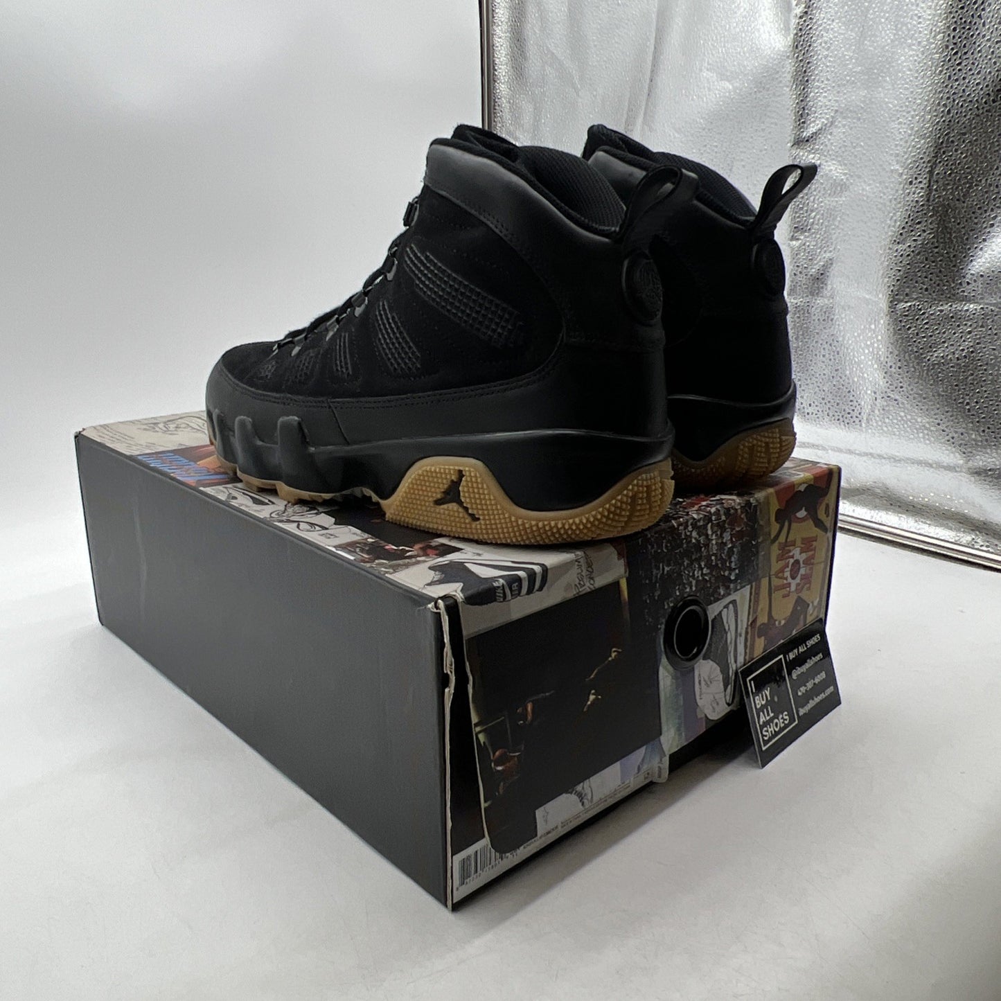 Size 11 - Air Jordan 9 Retro Boot NRG Black Gum 2017 (AR4491-025)
