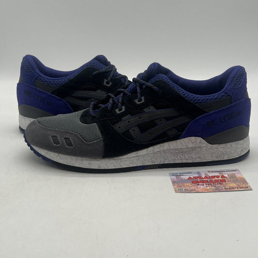 Size 12 - ASICS Gel Lyte 3 High Voltage Black Grey Purple Suede (H521N-9090)