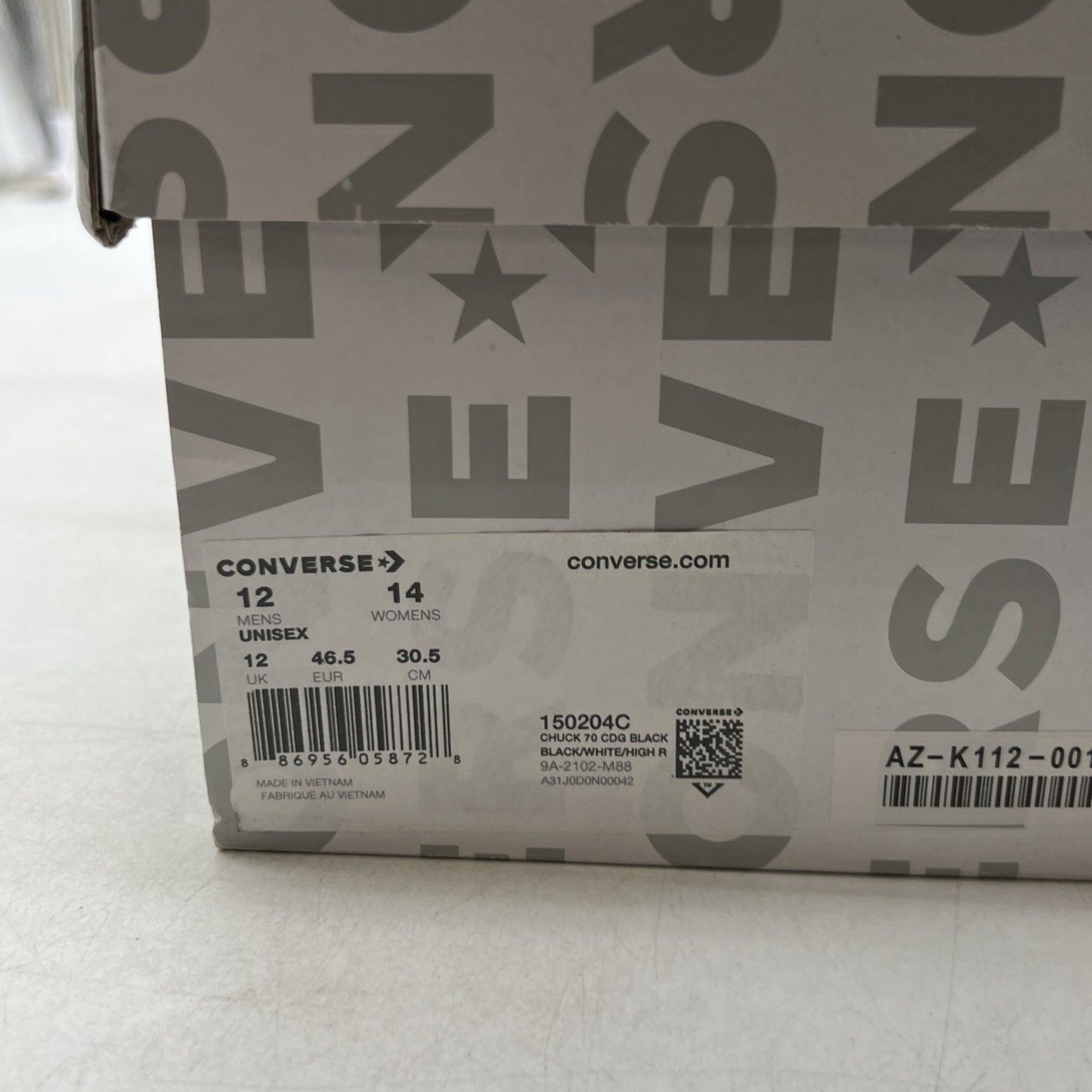 Size 12 - Converse Chuck Taylor All Star High x Comme des Garcons Play (150204C)