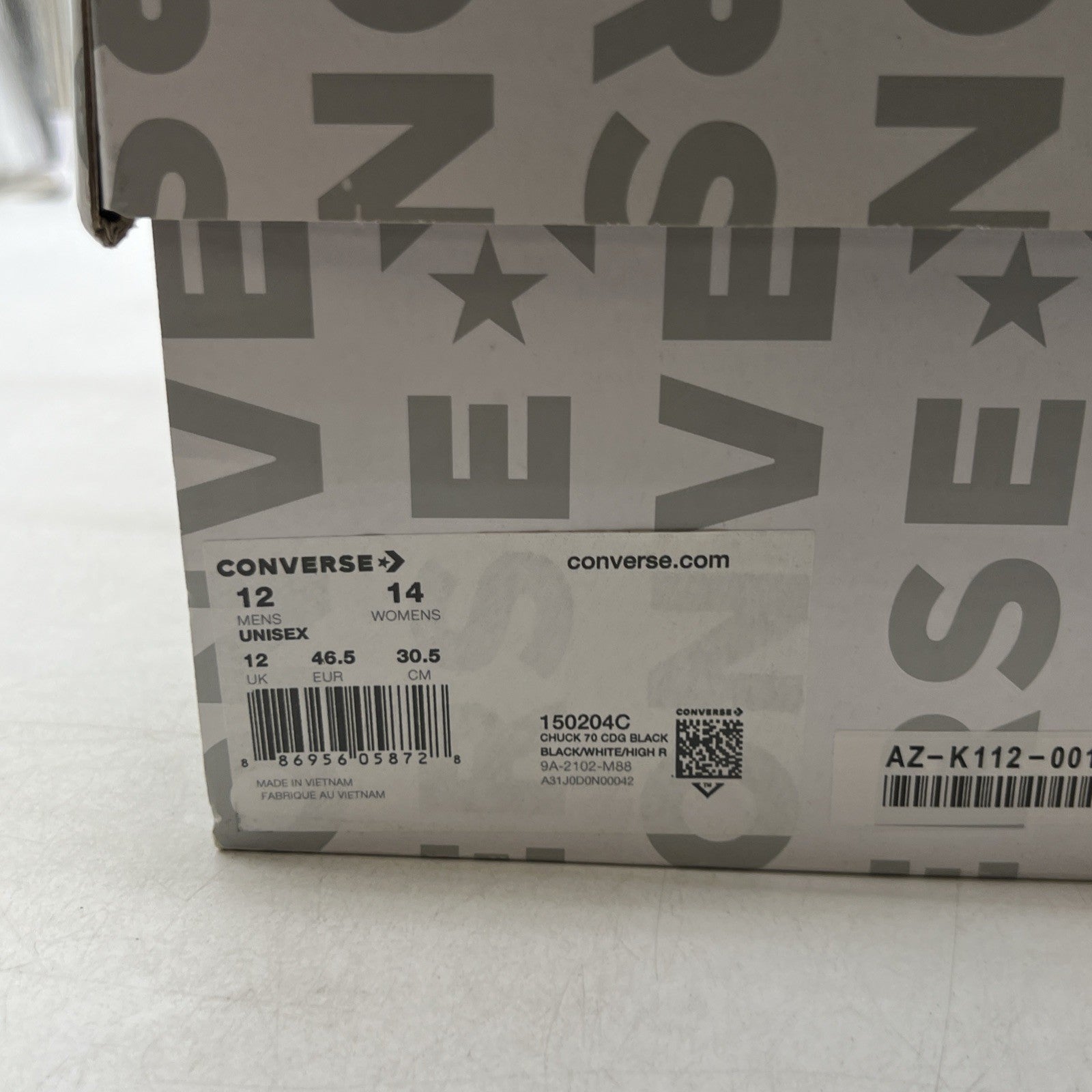 Size 12 - Converse Chuck Taylor All Star High x Comme des Garcons Play (150204C)