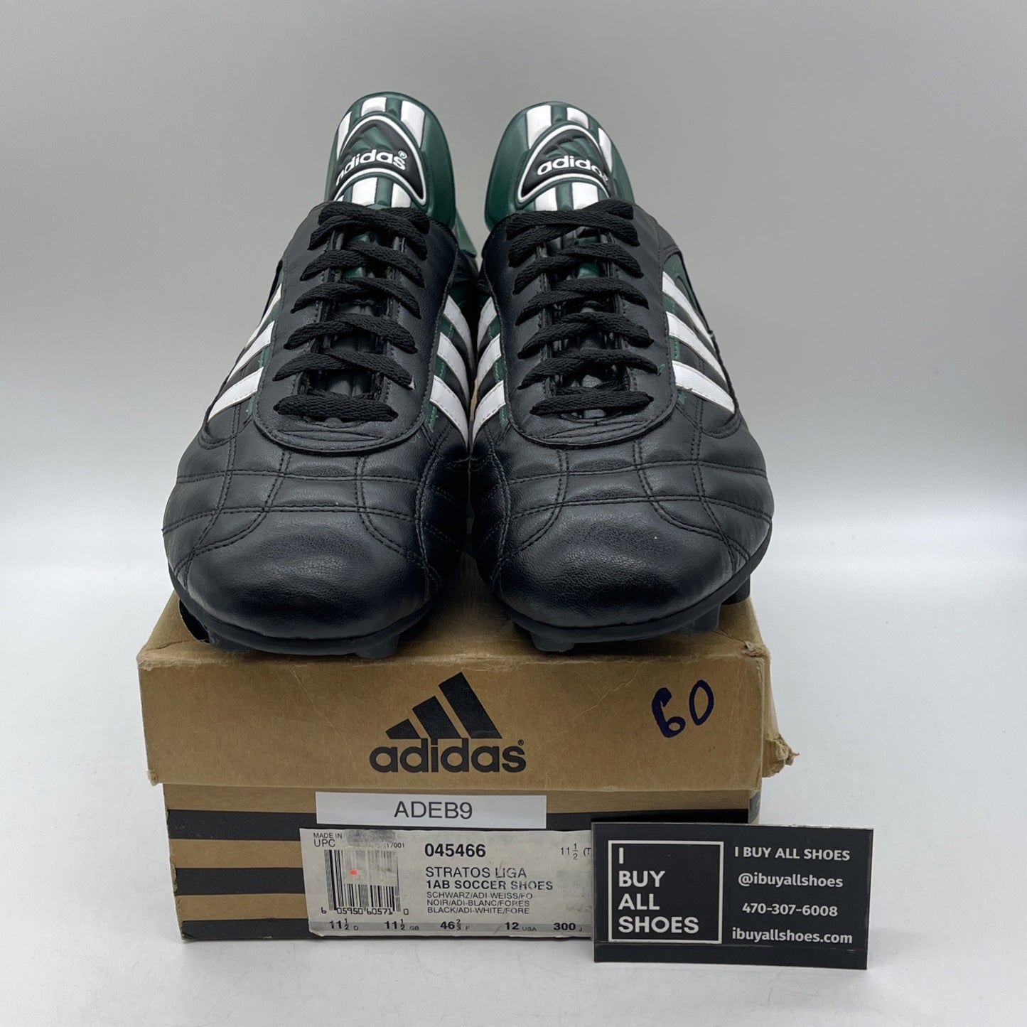 Size 12 - Adidas Stratos Cup Liga 1AB JR soccer shoes Leather (045466)
