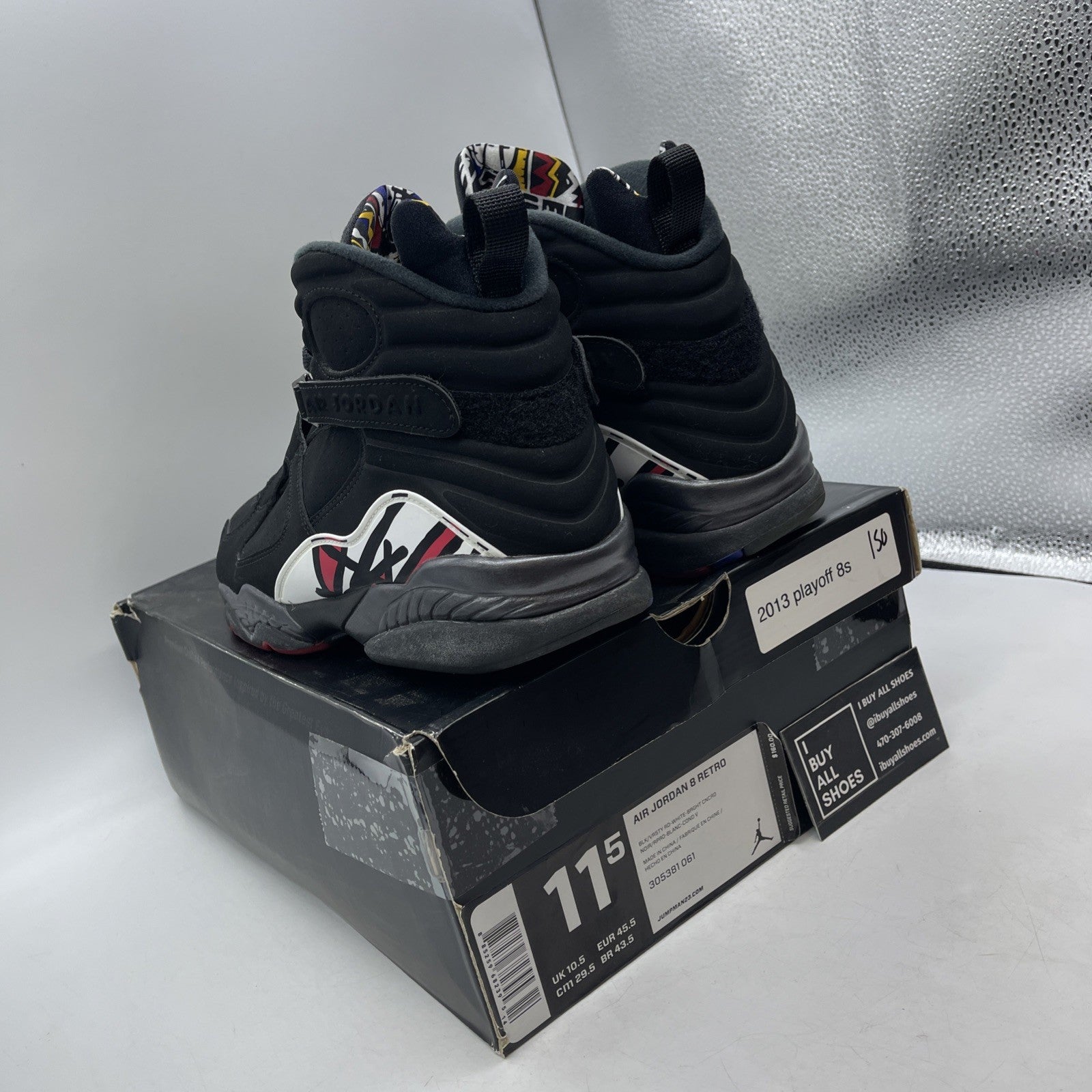 Size 11.5 - Air Jordan 8 Retro 2007 Playoff (305381-061)