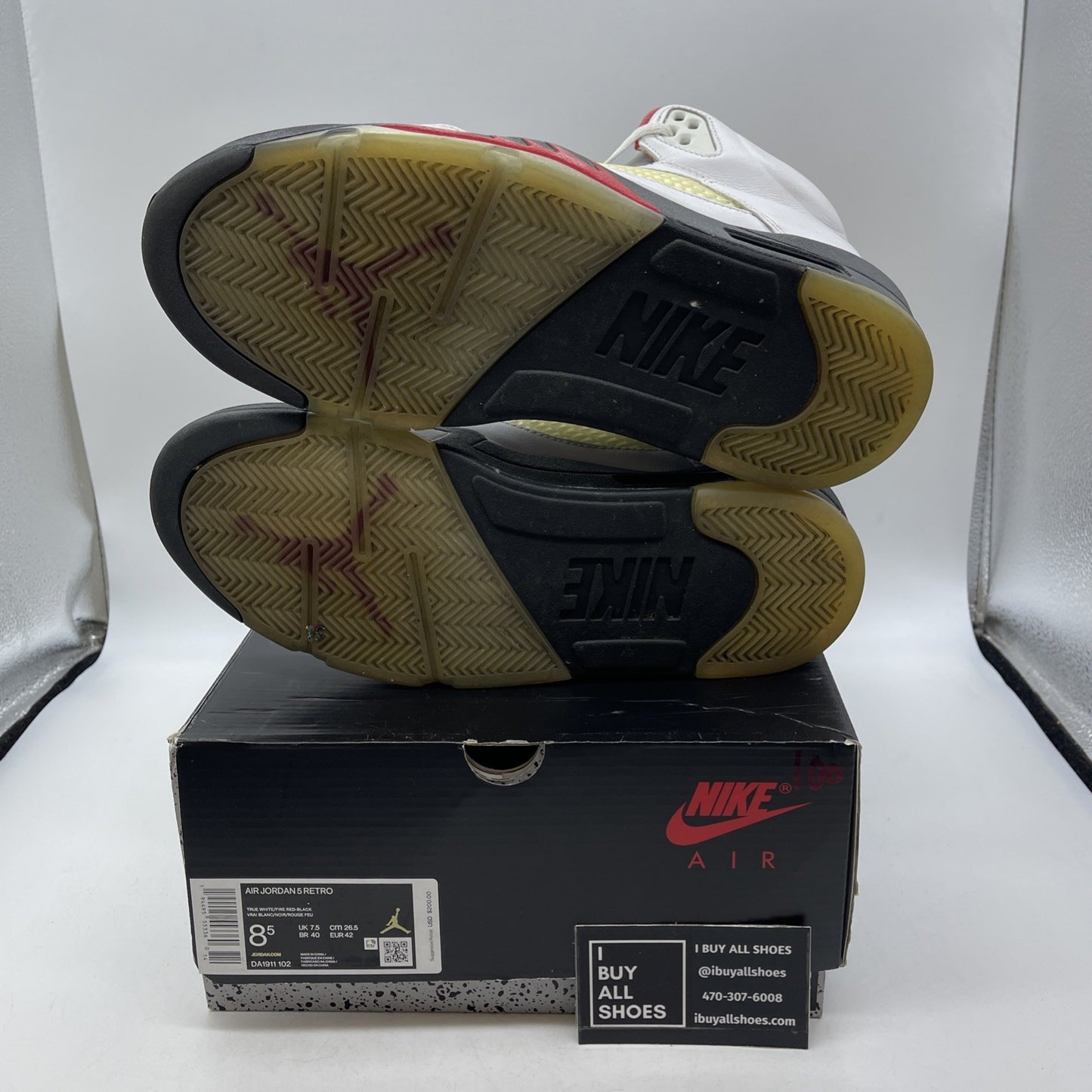 Size 8.5 - Air Jordan 5 Retro Mid Fire Red (DA1911-102)