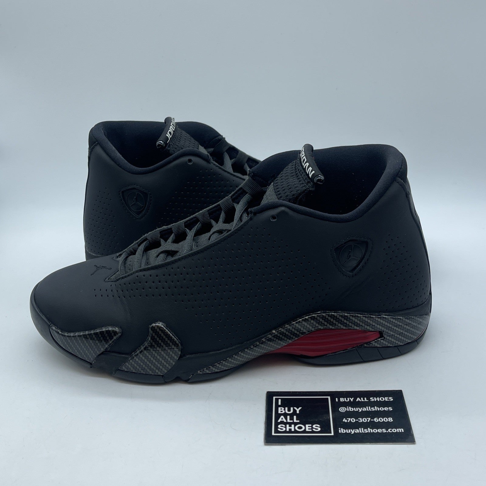 Size 10 - Air Jordan 14 Retro SE Black Ferrari Suede Leather (BQ3685-001)