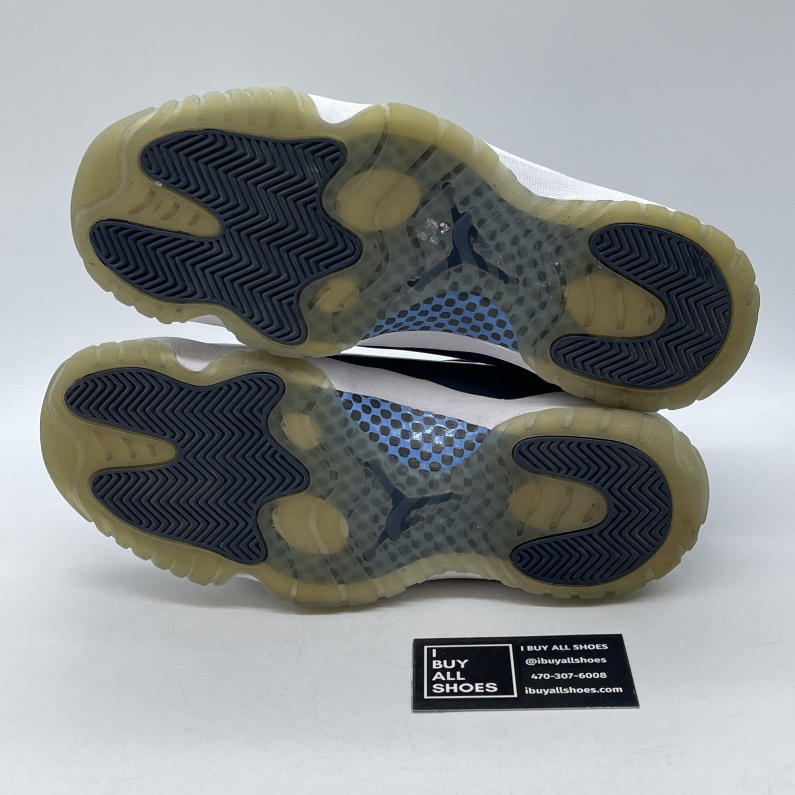 Size 9.5 - Jordan 11 Retro High Win Like '82 Blue White Leather (378037-123)