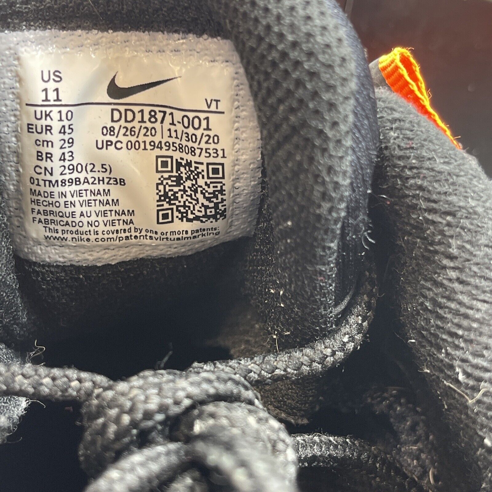 Size 11 - Nike Kim Jones x Air Max 95 Total Orange Grey White (DD1871-001)