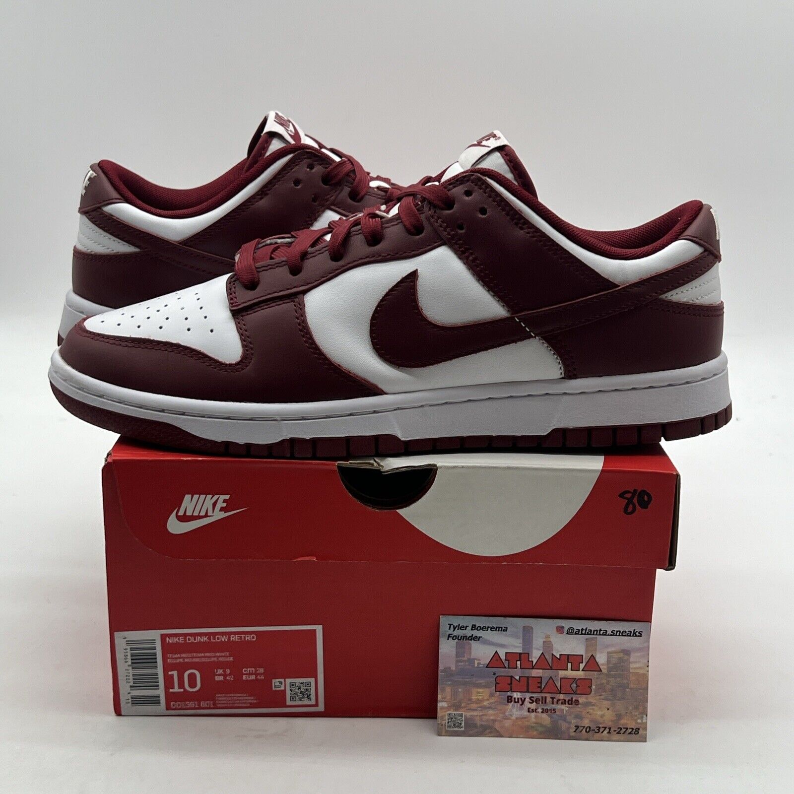 Size 10 - Nike Dunk Low Team Red (DD1391-601)