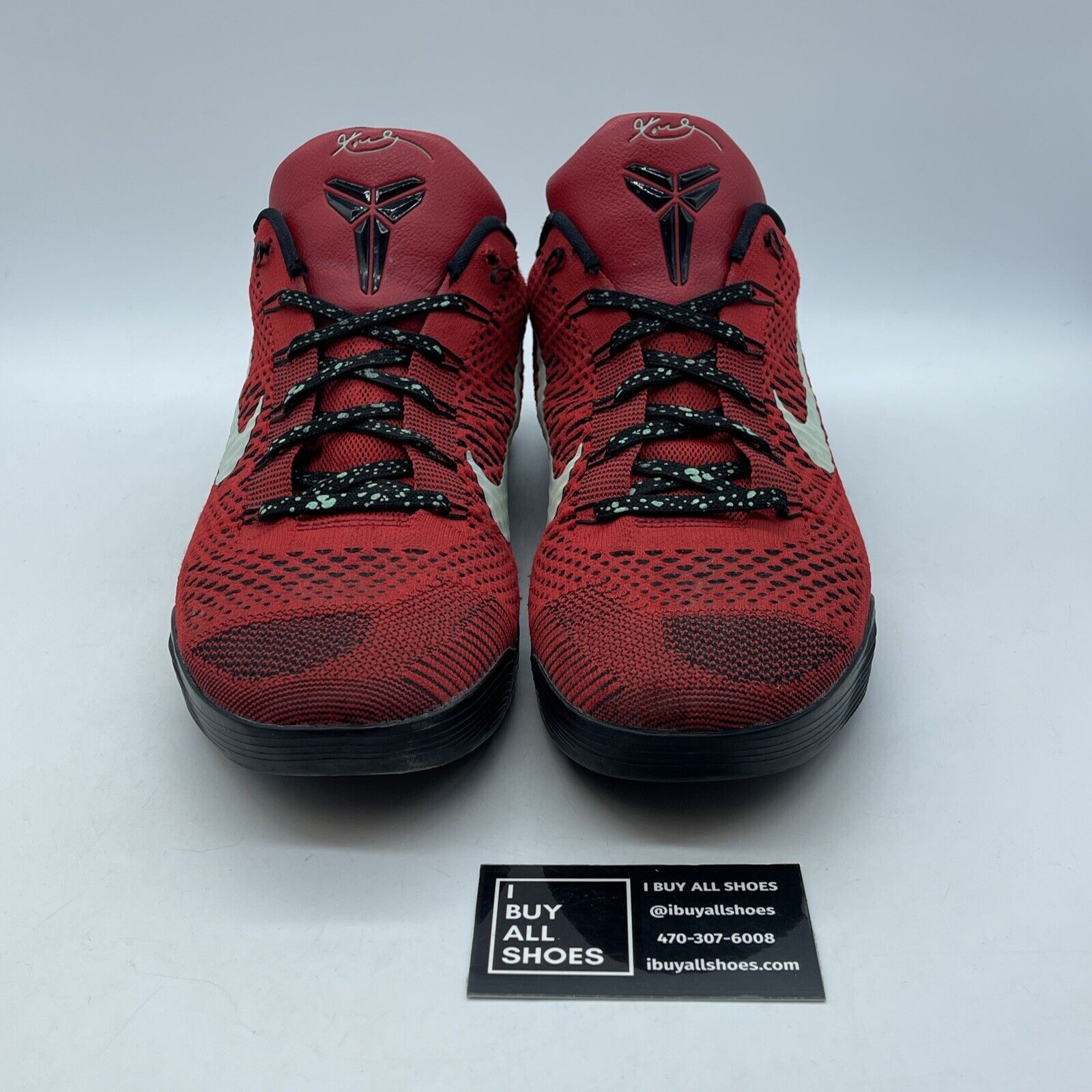 Size 12 - Nike Kobe 9 Elite Low University Red Black Suede (639045-600)