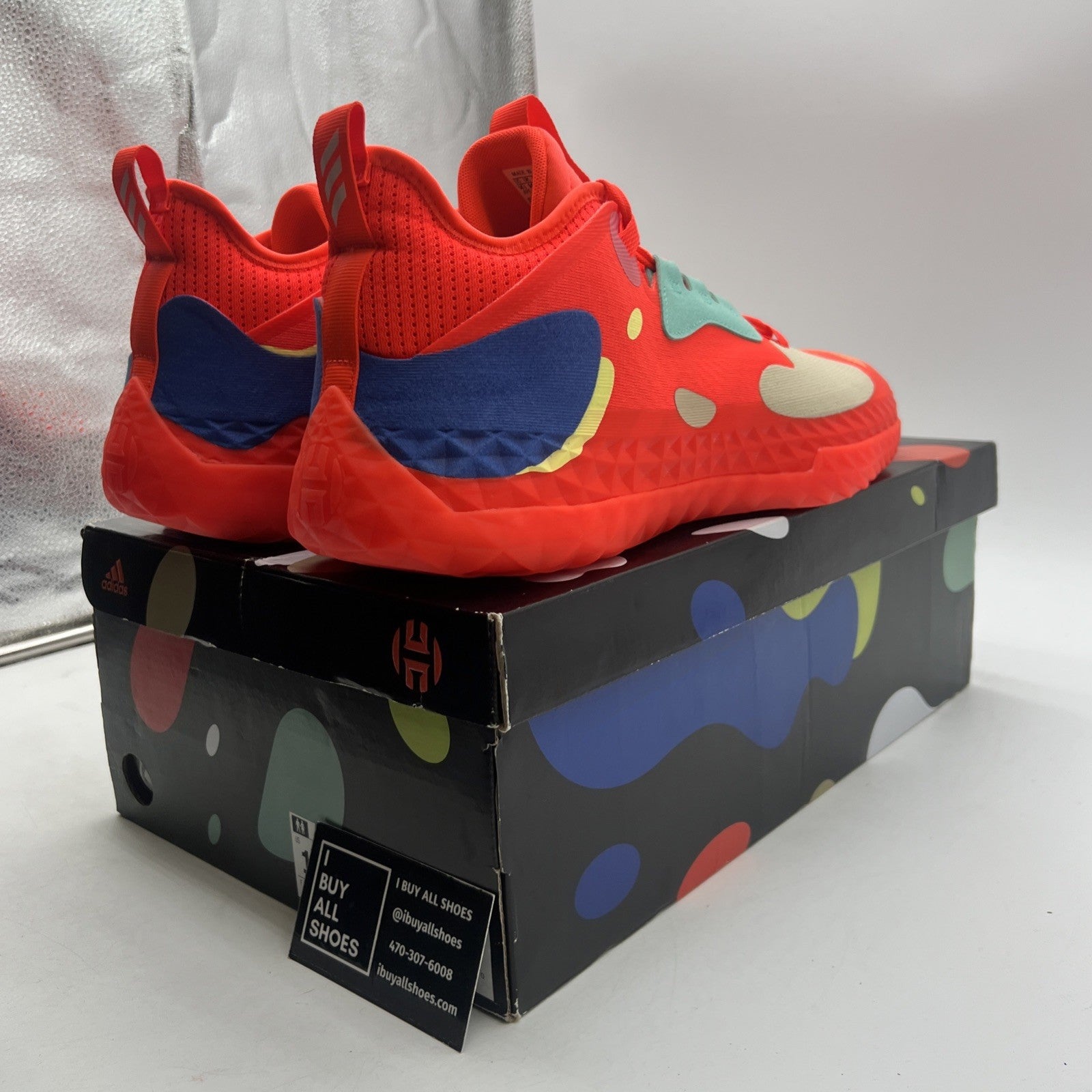 Size 14.5 - adidas Harden Vol. 5 Futurenatural Solar Red (H68684)