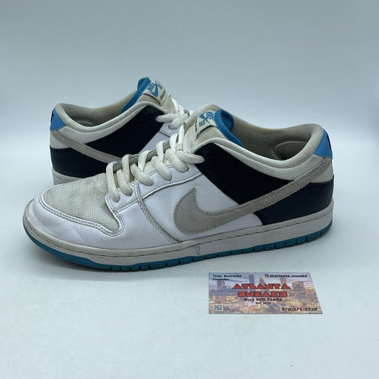 Size 11 - Nike Dunk Pro SB Low Laser Blue White Suede Leather (BQ6817-101)