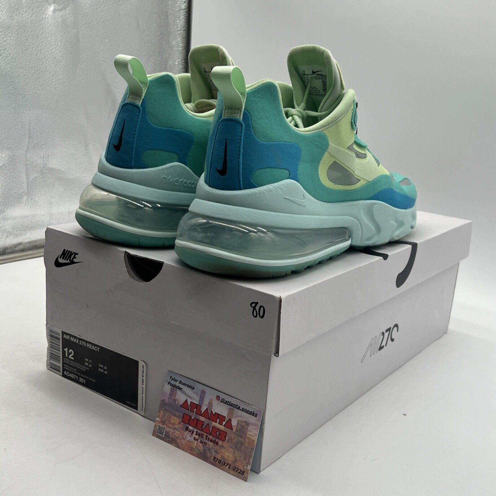 Size 12 - Nike Air Max 270 React Psychedelic Art (AO4971-301)