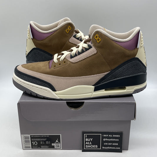 Size 10 - Air Jordan 3 Retro SE Winterized Brown Black Purple (DR8869-200)