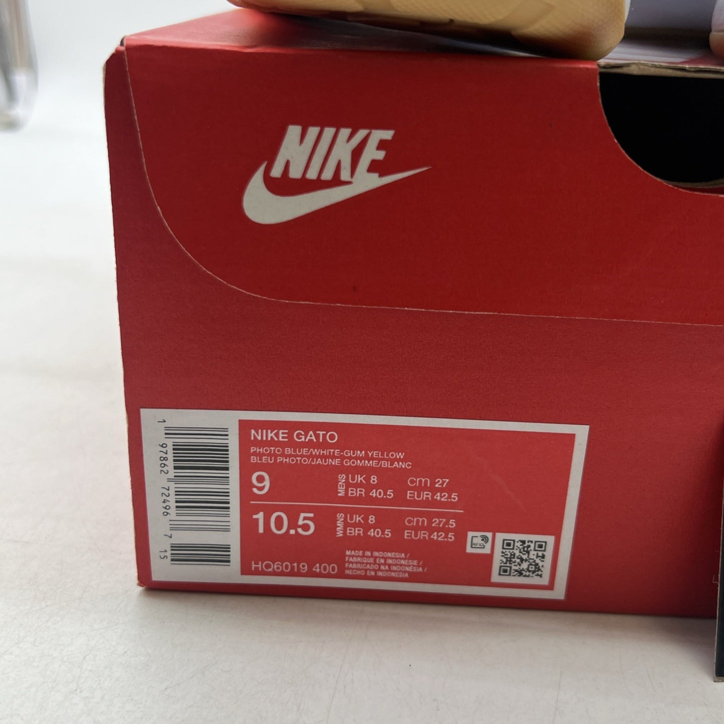 Size 9 - Nike Gato Photo Blue Gum (HQ6019-400)