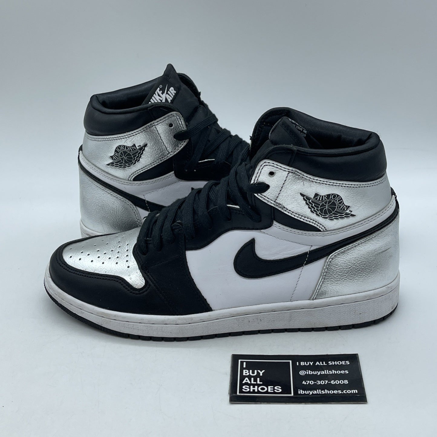 Size 10 - Air Jordan 1 High OG Metallic Silver (CD0461-001)