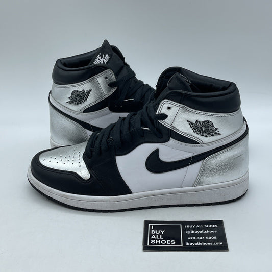 Size 10 - Air Jordan 1 High OG Metallic Silver (CD0461-001)