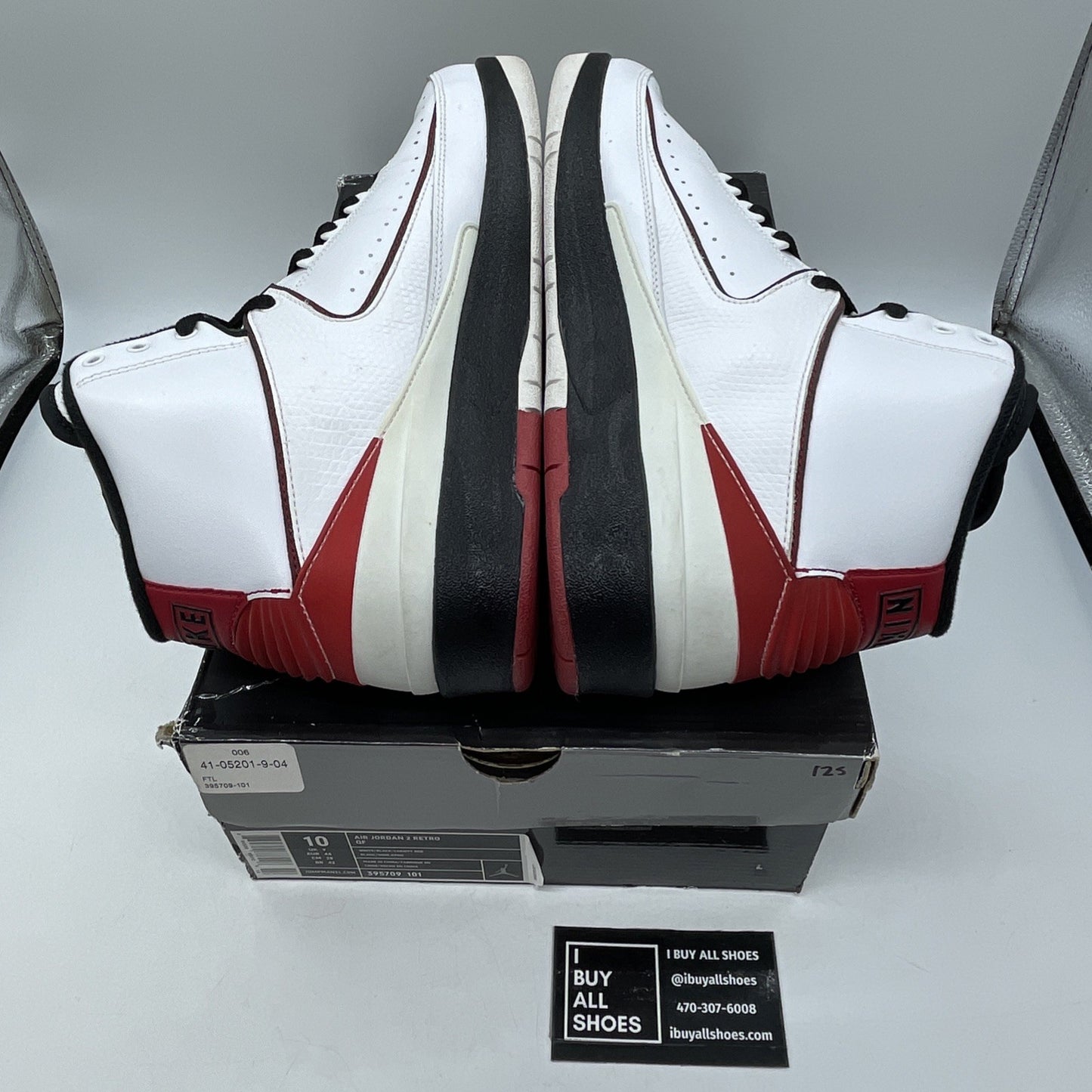 Size 10 - Air Jordan 2 Retro QF 2010 Varsity Red White Leather (395709-101)