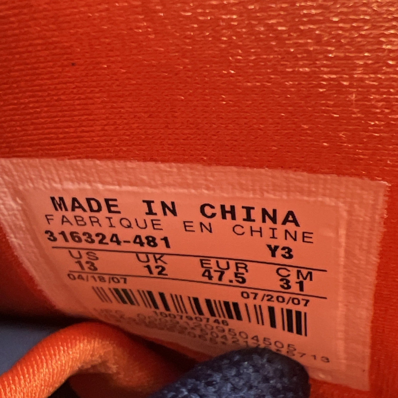 Size 13 - Air Jordan 8 Retro LS Pea Pods (316324-481)