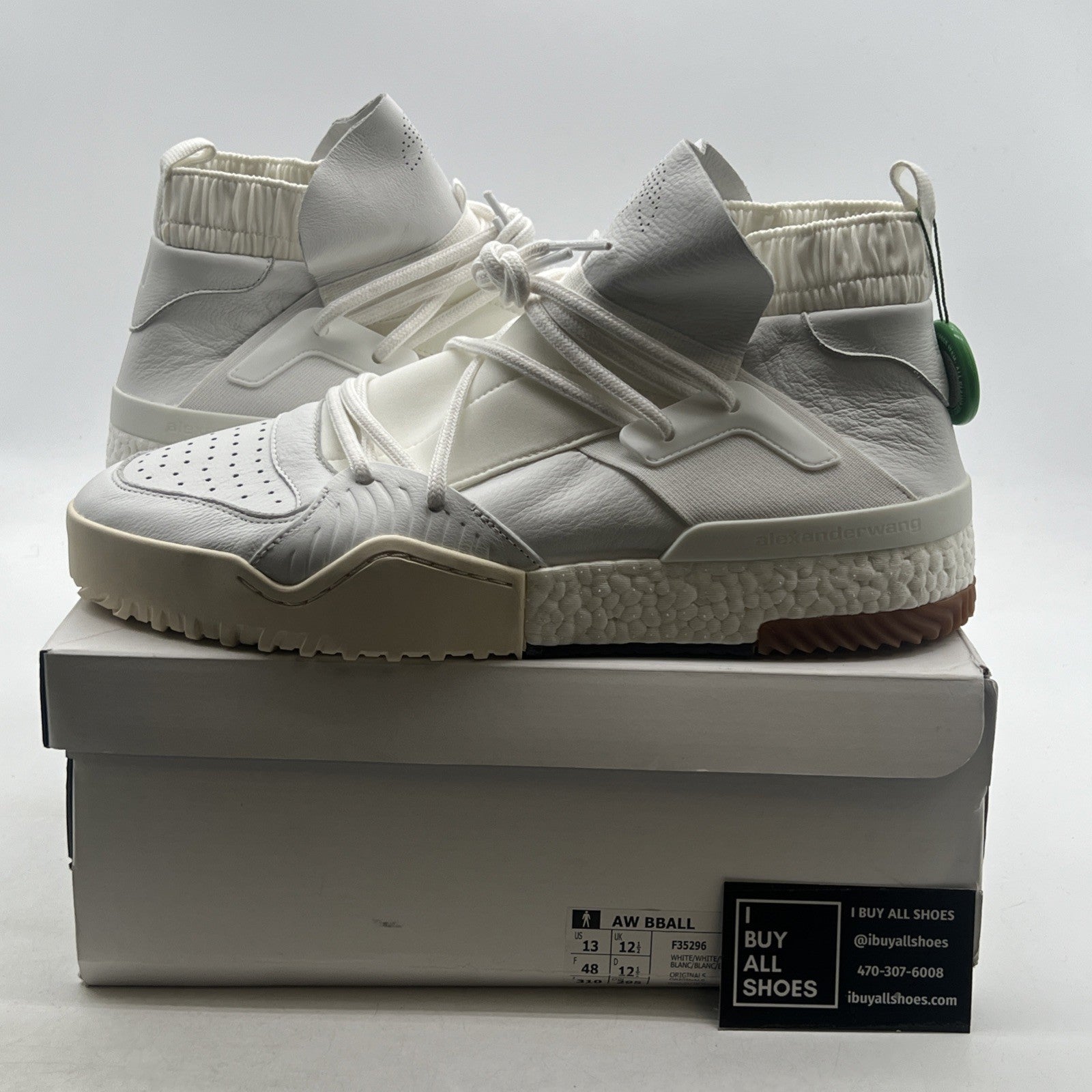 Size 13 - Adidas Alexander Wang x Bball Triple White (F35296)