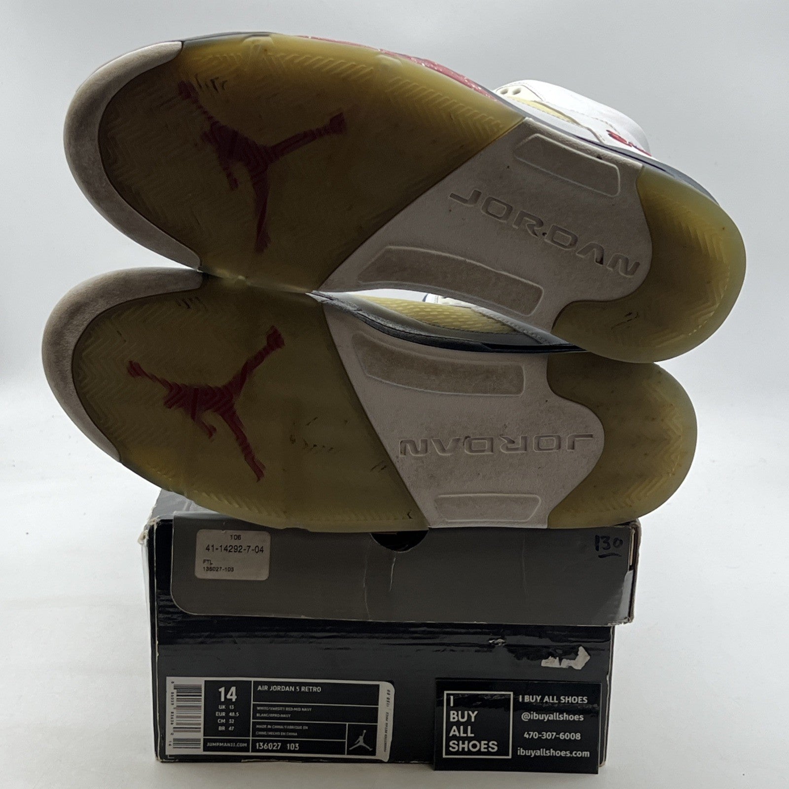 Size 14 - Air Jordan 5 Retro Olympic 2011 (136027-103)