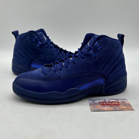 Size 8.5 - Jordan 12 Retro Deep Royal 2016 Suede Leather Jumpman Last Dance Og