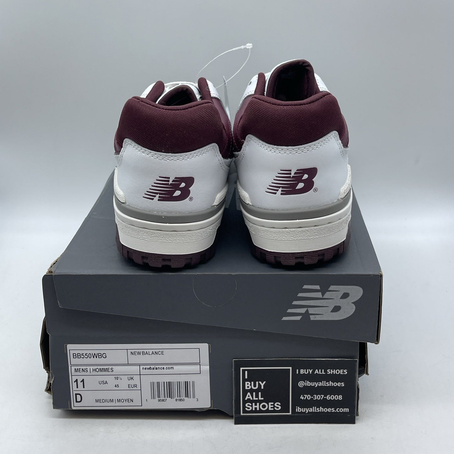 Size 11 - New Balance 550 Burgundy Turquoise (BB550WBG)