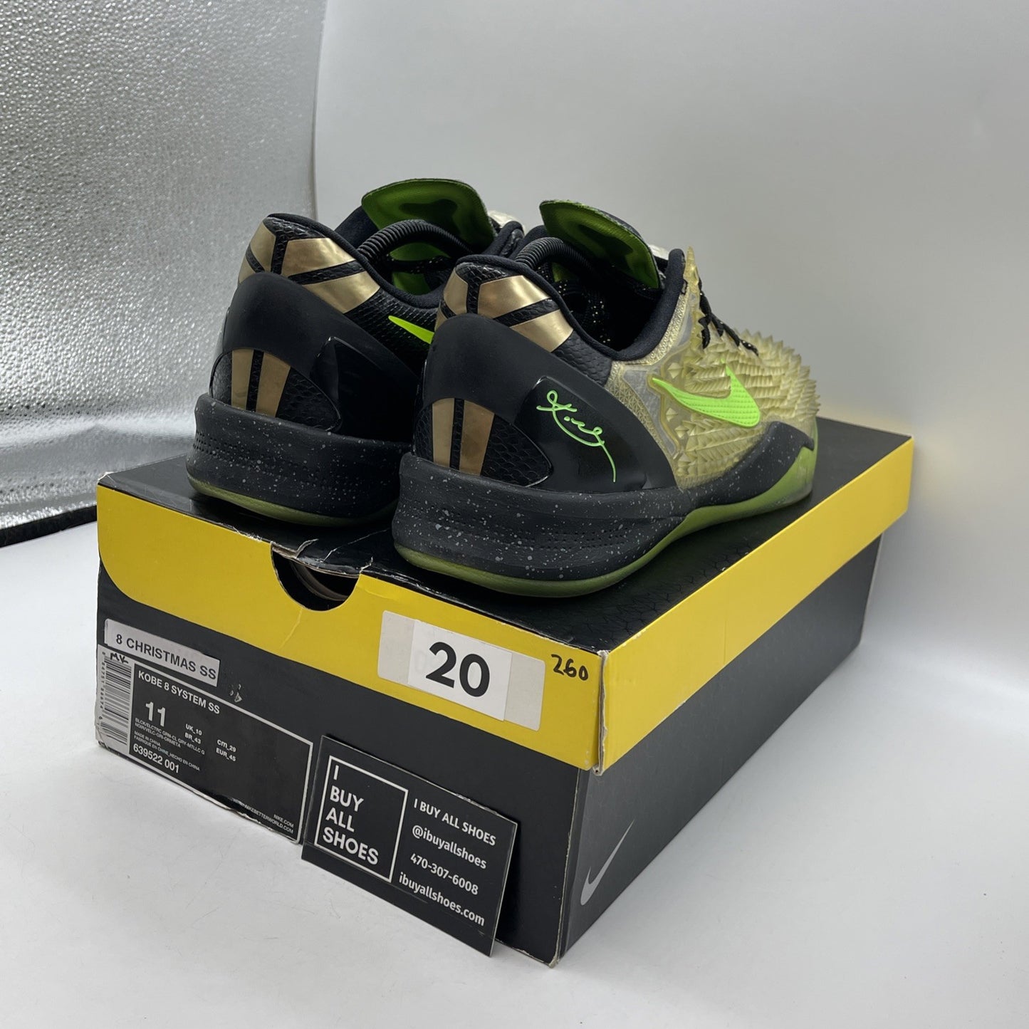 Size 11 - Nike Kobe 8 SS Christmas (639522-001)