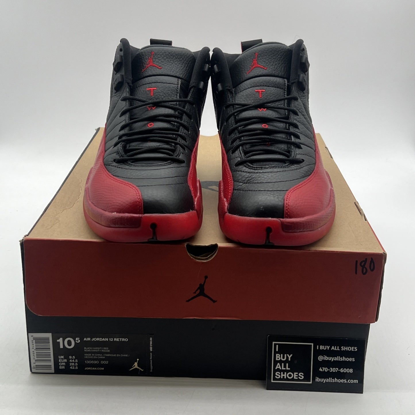 Size 10.5 - Air Jordan 12 Retro Mid Flu Game (130690-002)