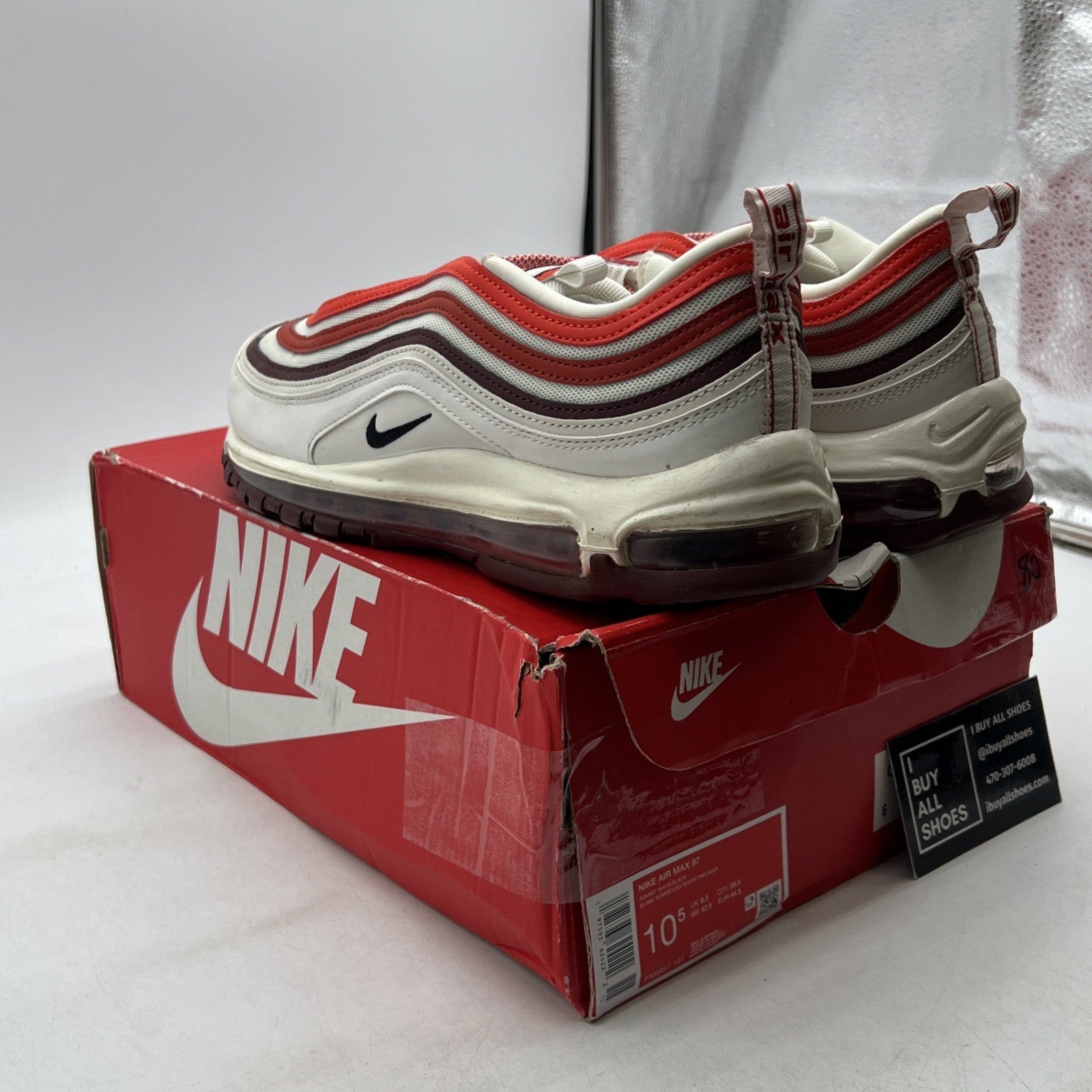 Size 10.5 - Nike Air Max 97 Dark Team Red (FN6957-101)