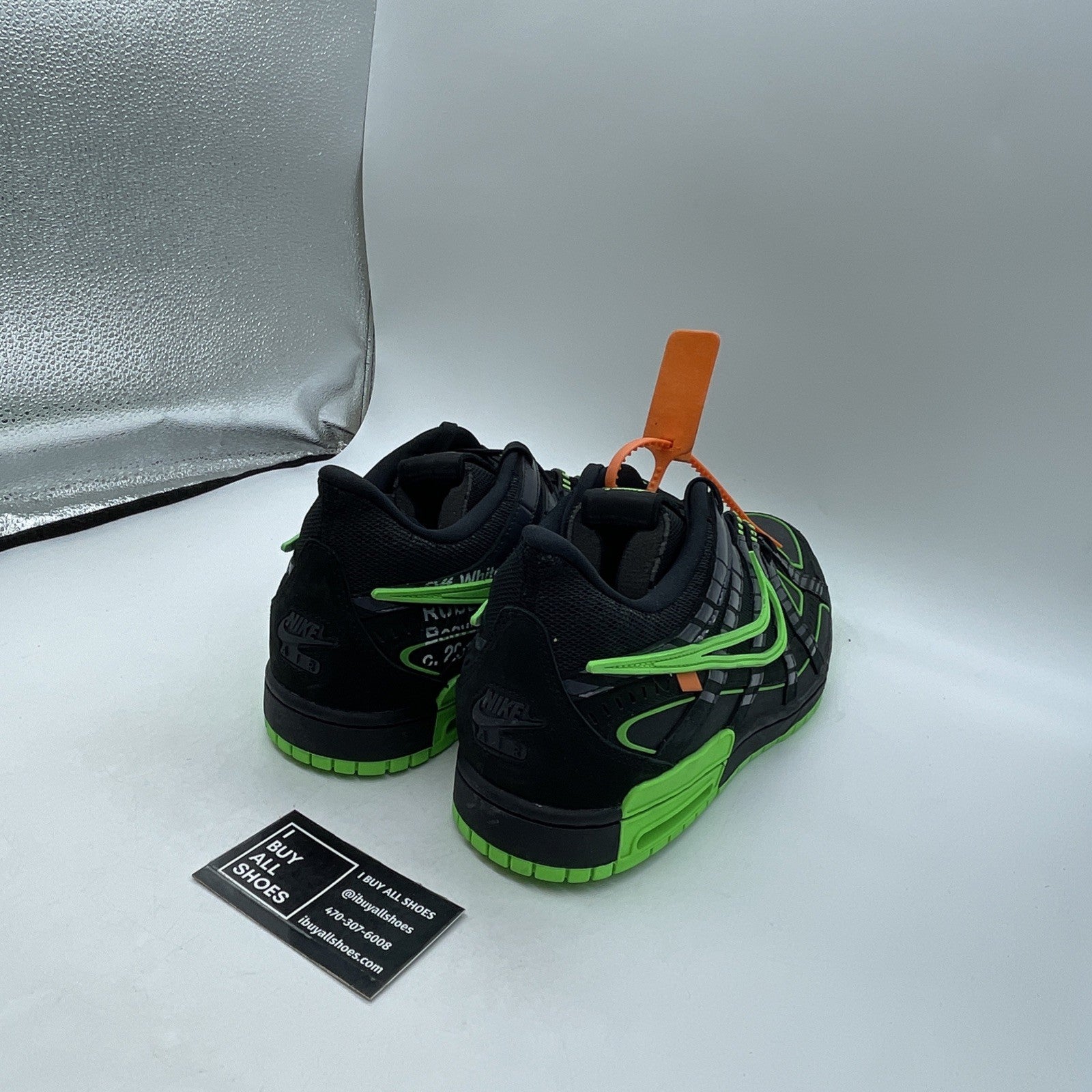 Size 14 - Nike Air Rubber Dunk x Off-White Low Green Strike (CU6015-001)