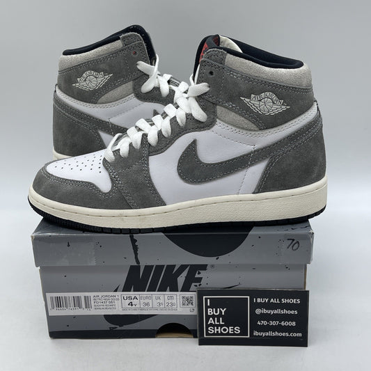 Size 4Y (GS) - Air Jordan 1 High Retro OG Washed Black (FD1437-051)