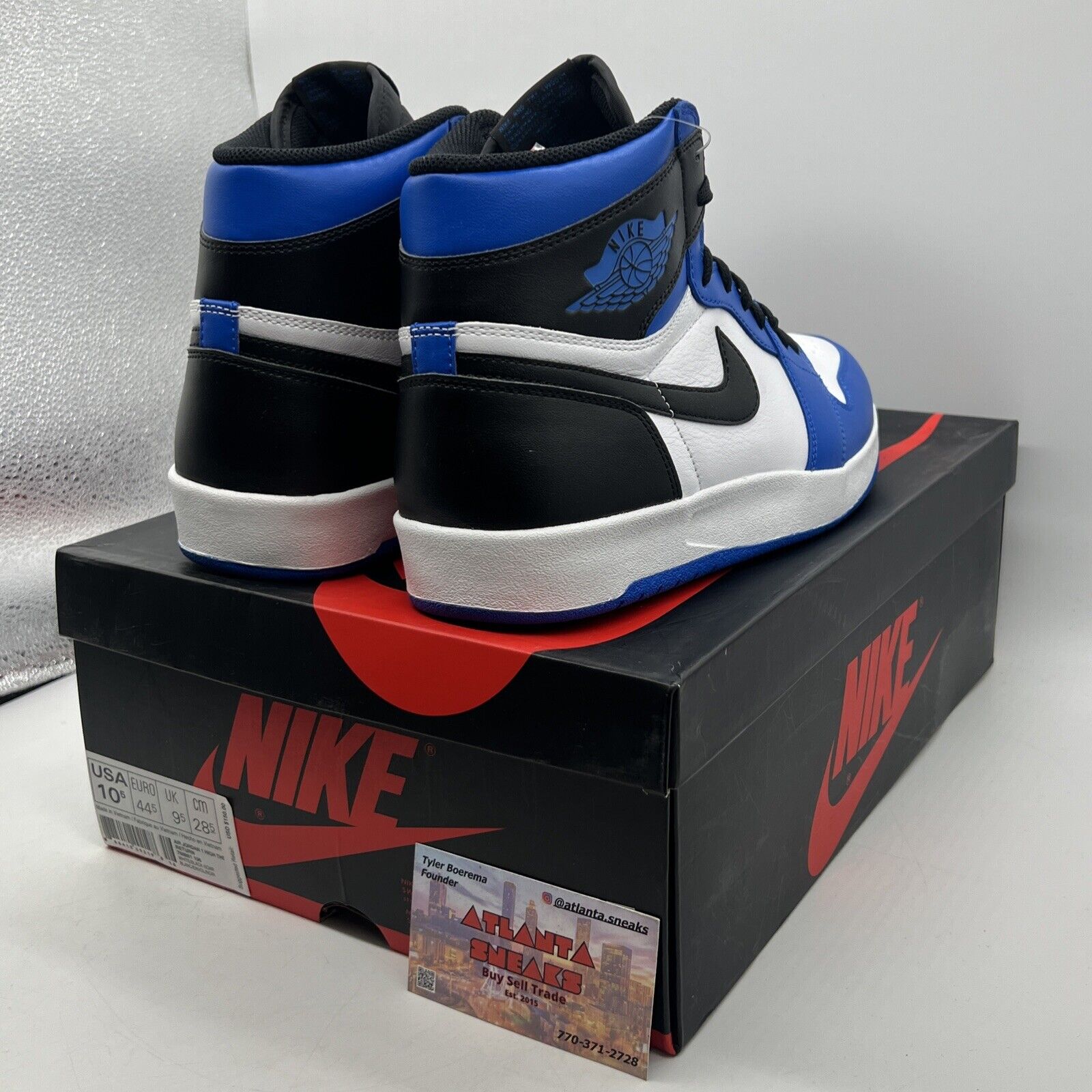 Size 10.5 - Air Jordan 1.5 The Return Reverse Fragment Blue Black (768861-106)