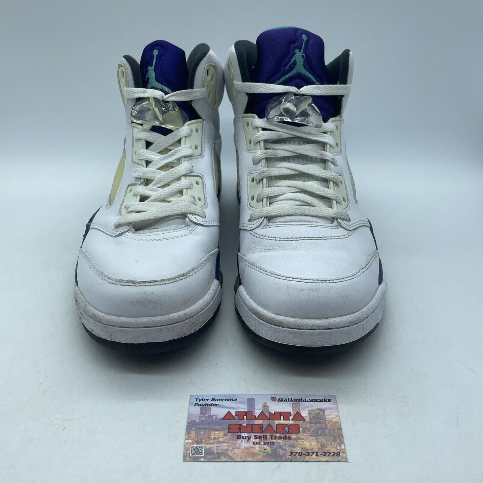 Size 11 - Jordan 5 Retro Grape 2013 Purple White Black Leather (136027-108)