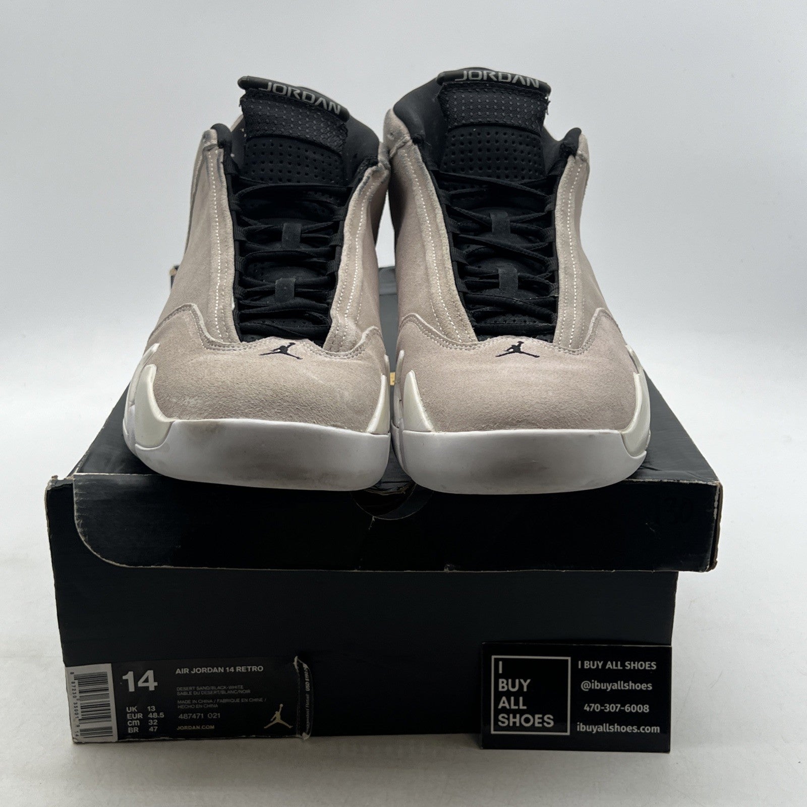 Size 14 - Air Jordan 14 Retro Desert Sand (487471-021)