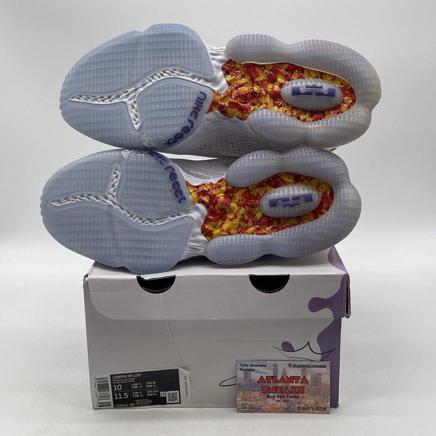 Size 10 - Nike Flintstone x LeBron 19 Low Magic Fruity Pebbles (DQ8344-100)