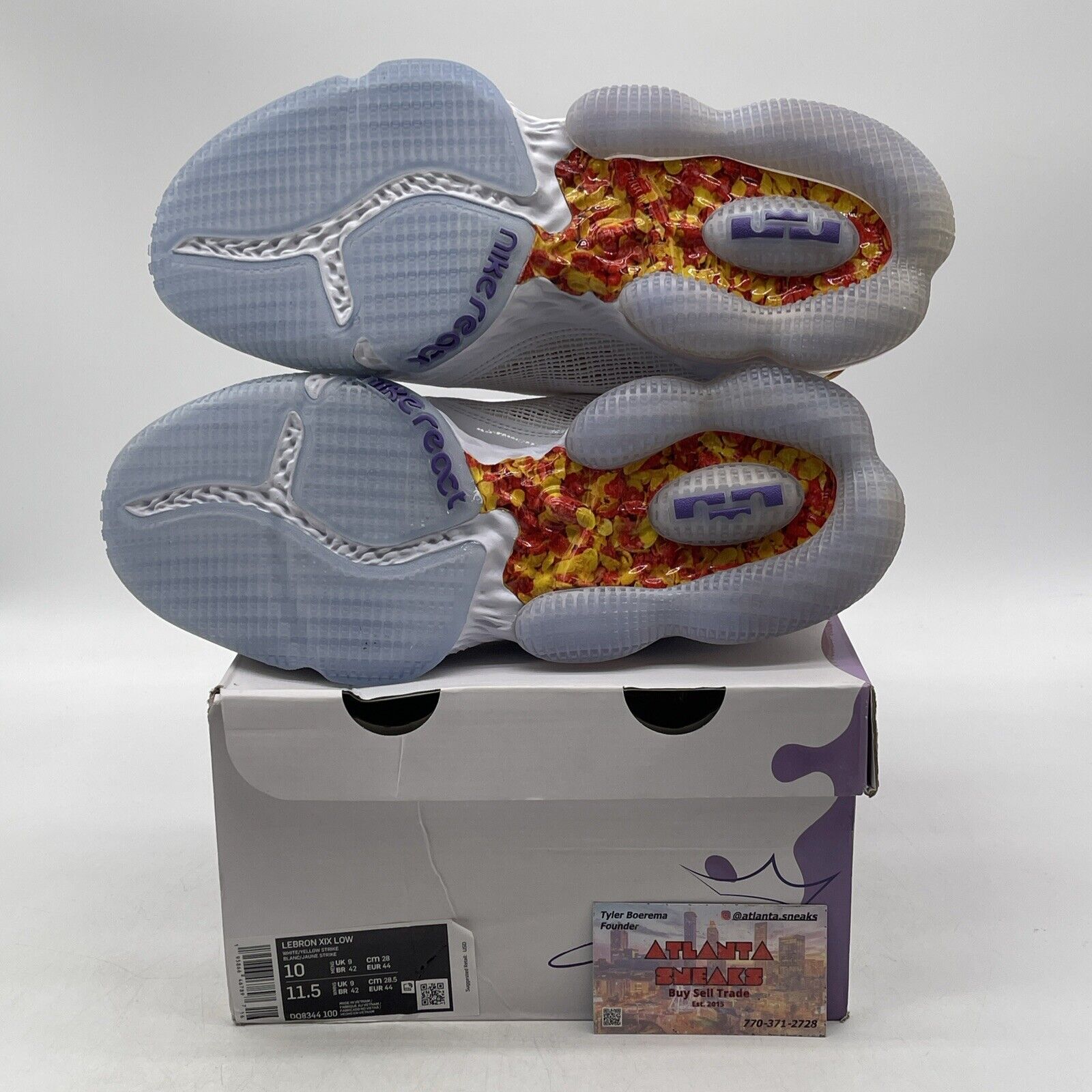 Size 10 - Nike Flintstone x LeBron 19 Low Magic Fruity Pebbles (DQ8344-100)