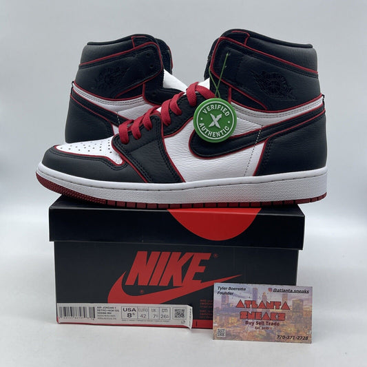 Size 8.5 - Jordan 1 Retro High OG Bloodline 2019 Black Red White (555088-062)