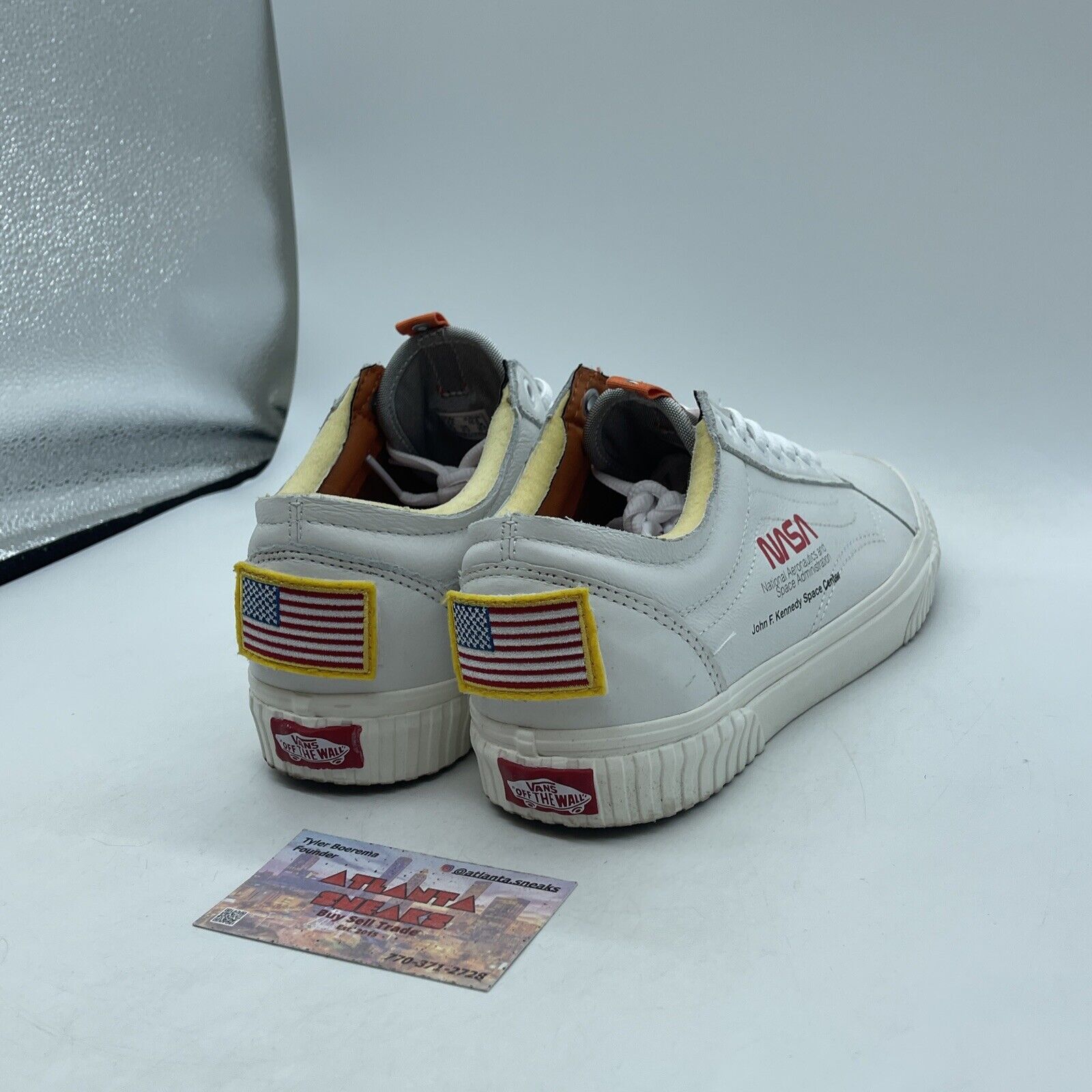 Size 8.5 - VANS NASA x Old Skool Space Voyager White Leather (VNOA38G1UP9)