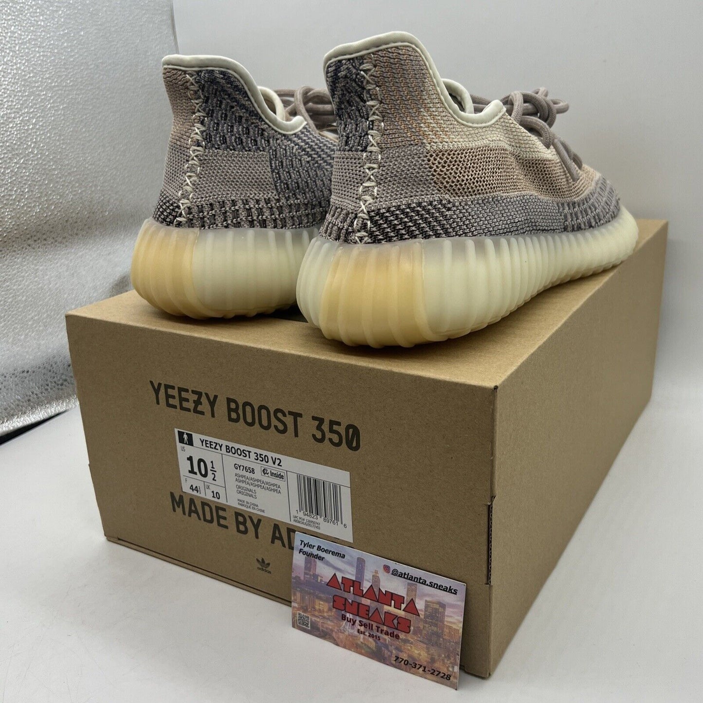 Size 10.5 - adidas Yeezy Boost 350 V2 Ash Pearl Brand New Og All