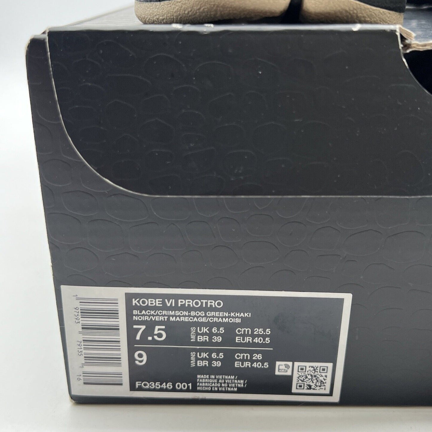 Size 7.5 - Nike Zoom Kobe 6 Protro 2024 Italian Camo (FQ3546-001)
