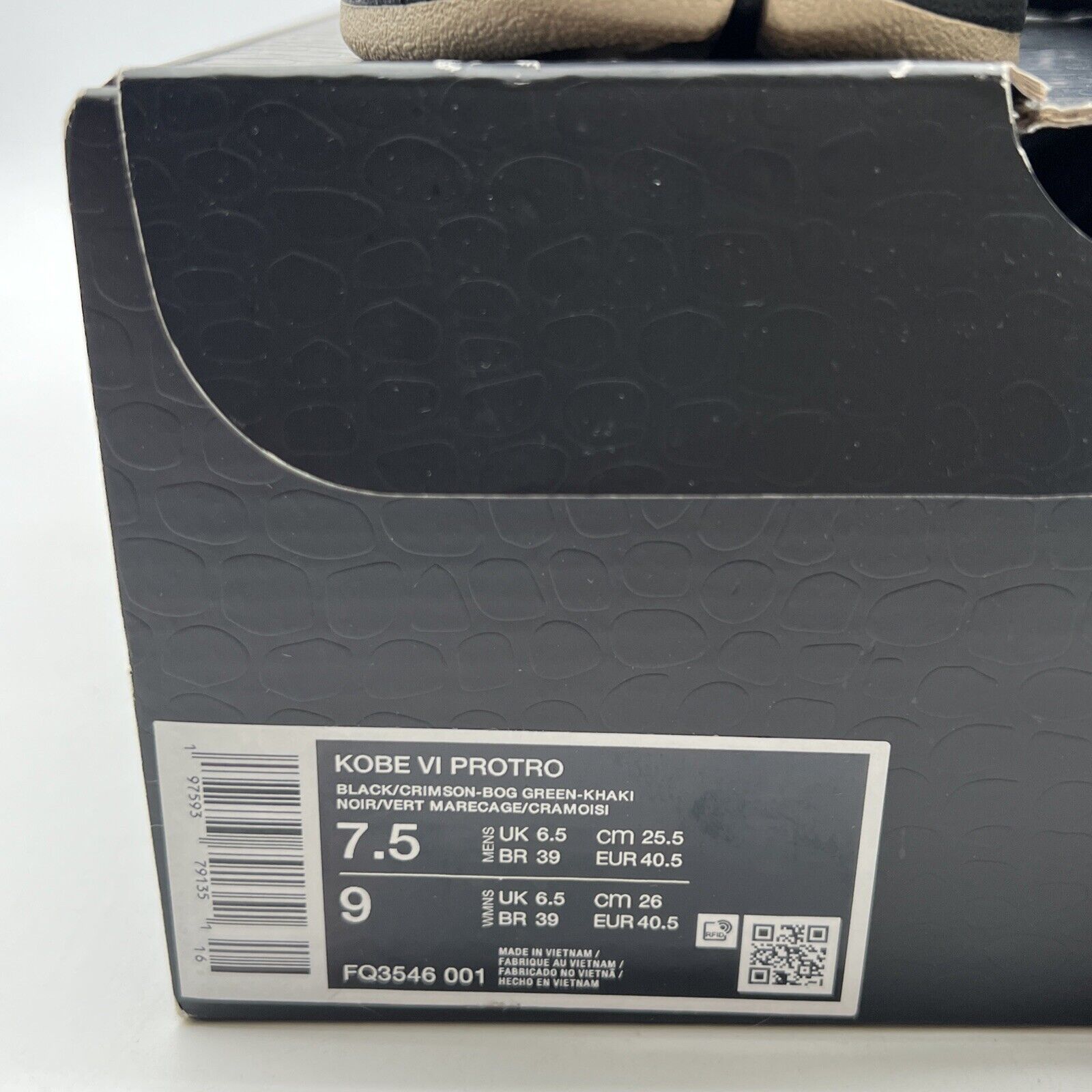 Size 7.5 - Nike Zoom Kobe 6 Protro 2024 Italian Camo (FQ3546-001)