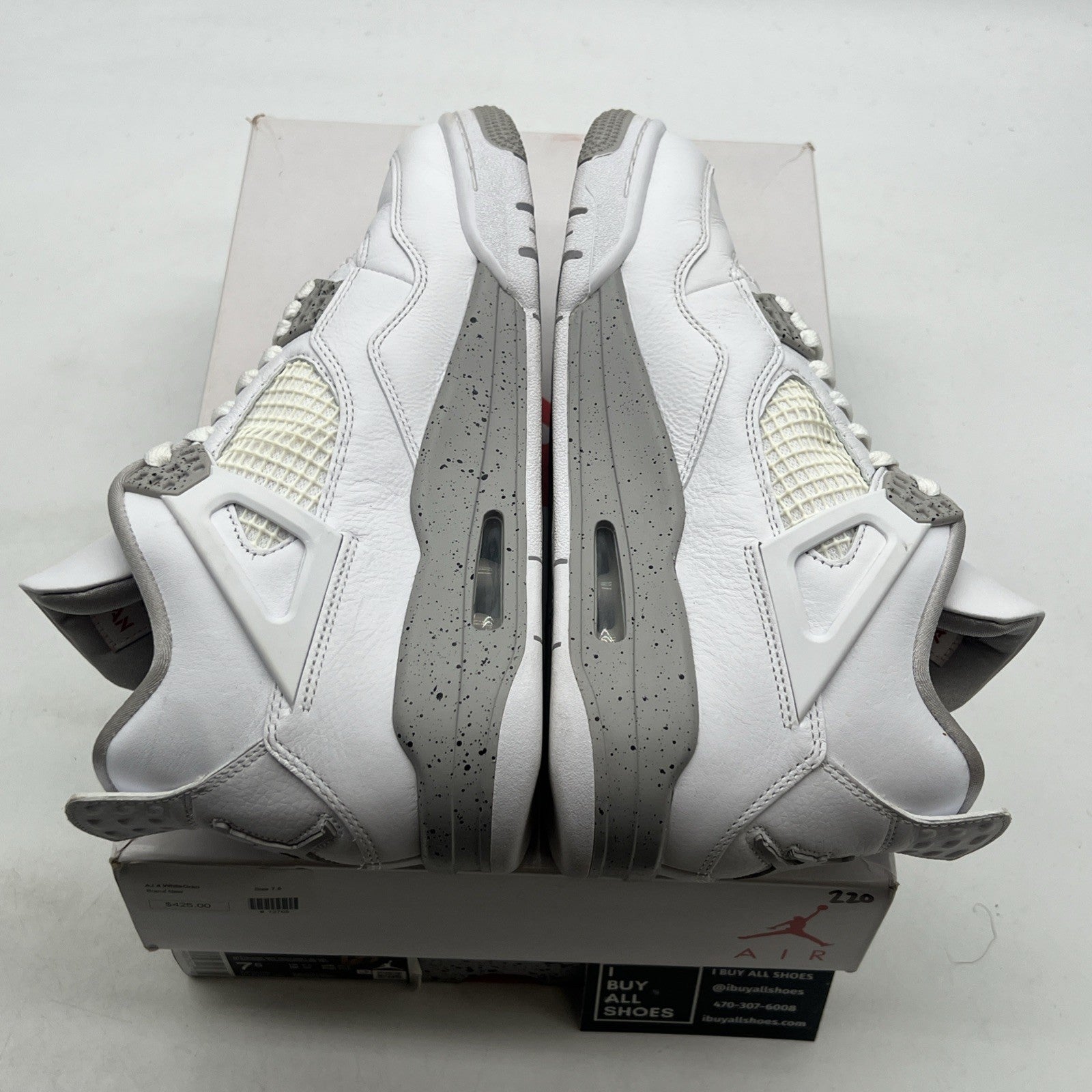Size 7.5 - Air Jordan 4 Retro Mid White Oreo (CT8527-100)
