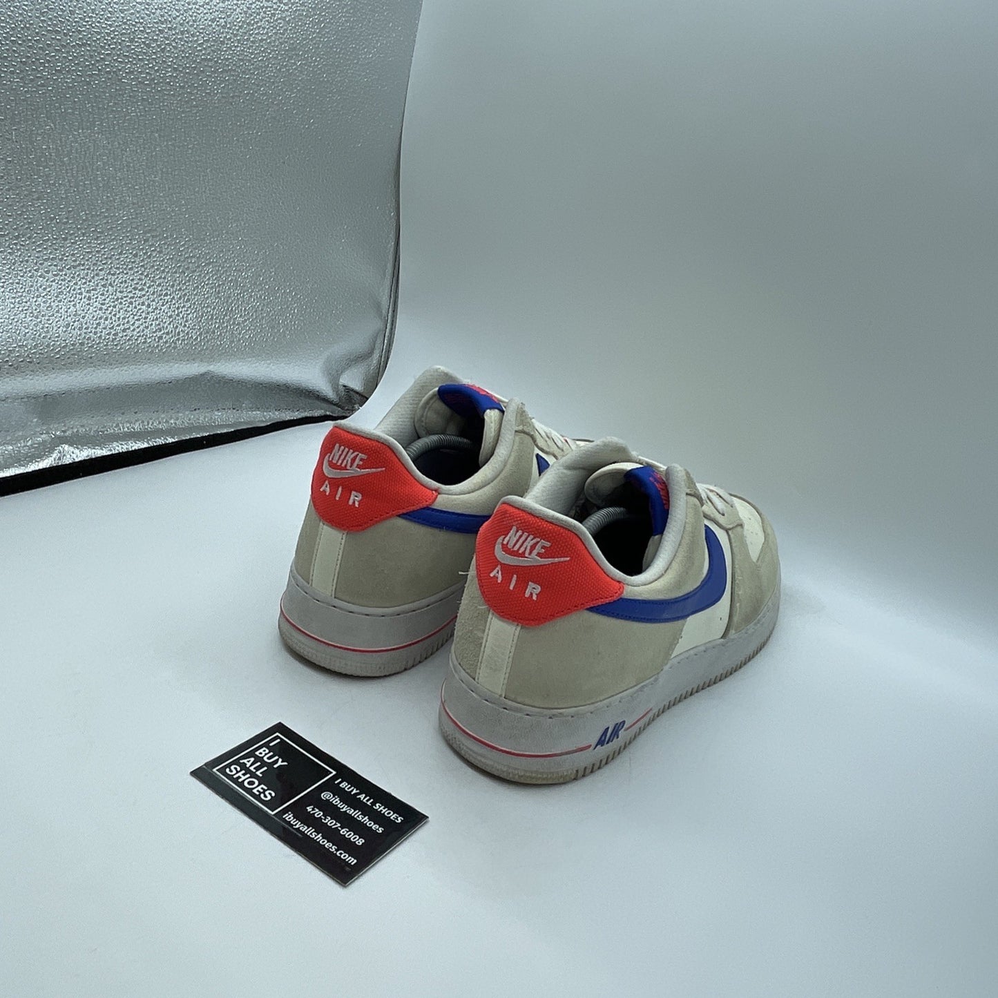 Size 13 - Nike Air Force 1 '07 LV8 Coconut Milk Hyper Royal (DM8314-100)